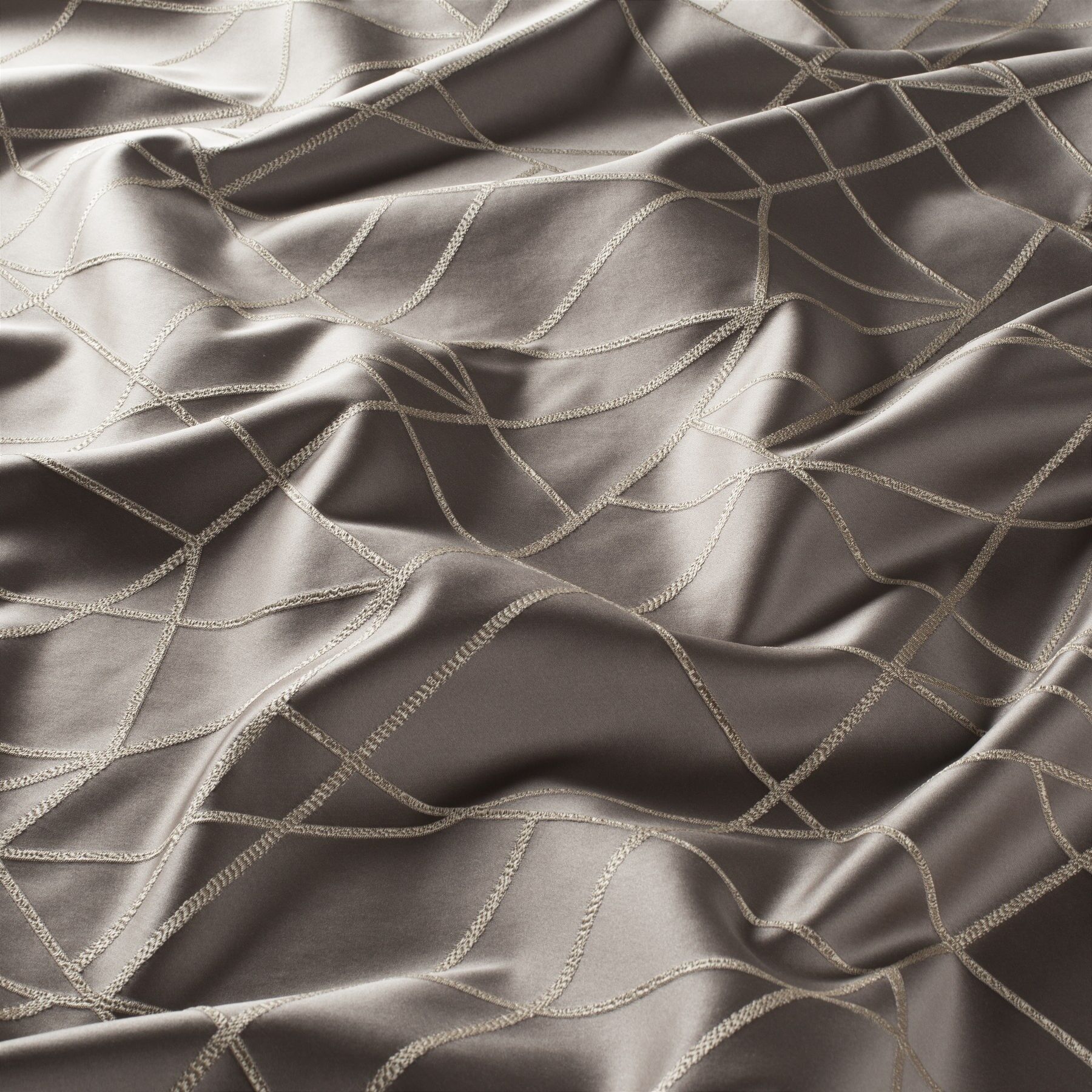 Ja7116 020 Alessio Jab Vorhangstoff Meterware Gemustert Braun