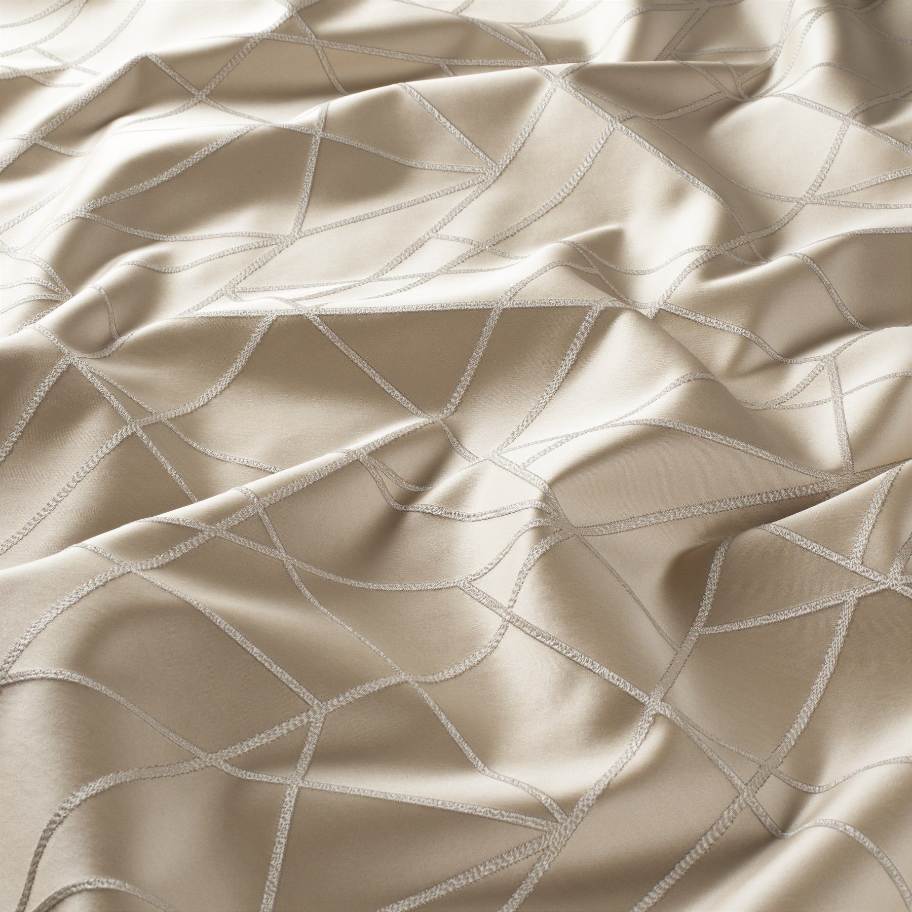 Ja7116 040 Alessio Jab Vorhangstoff Meterware Gemustert Beige