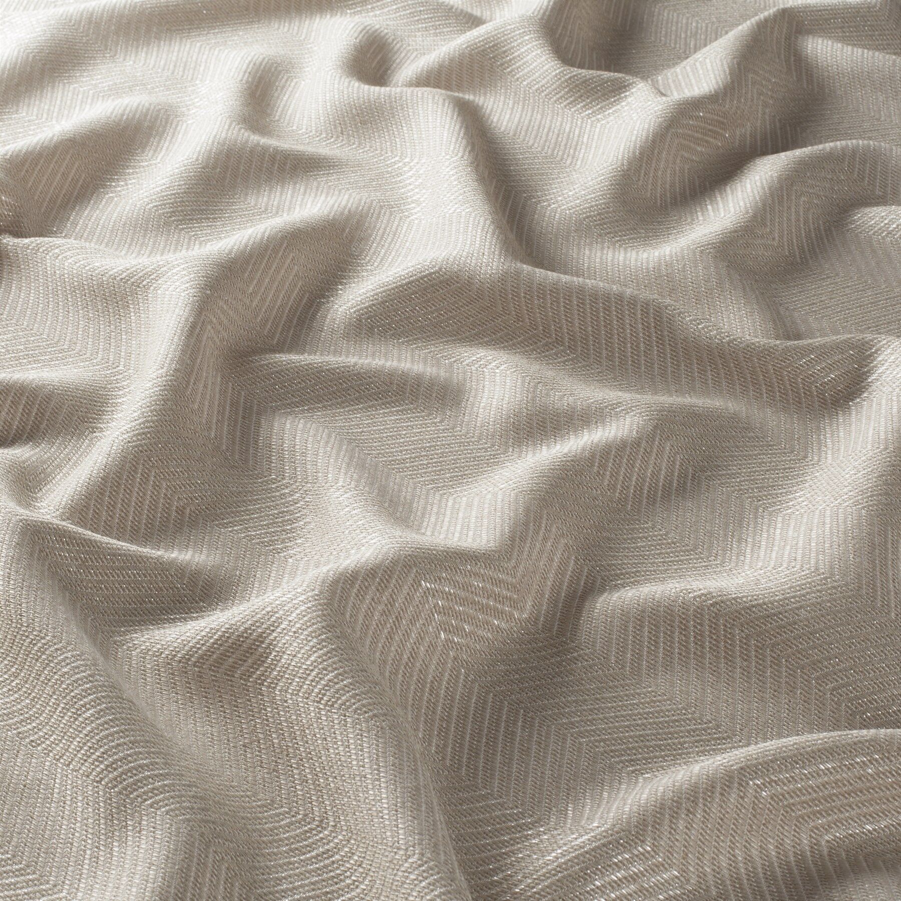 Ja6146 071 Shimmer Jab Vorhangstoff Meterware Gemustert Beige