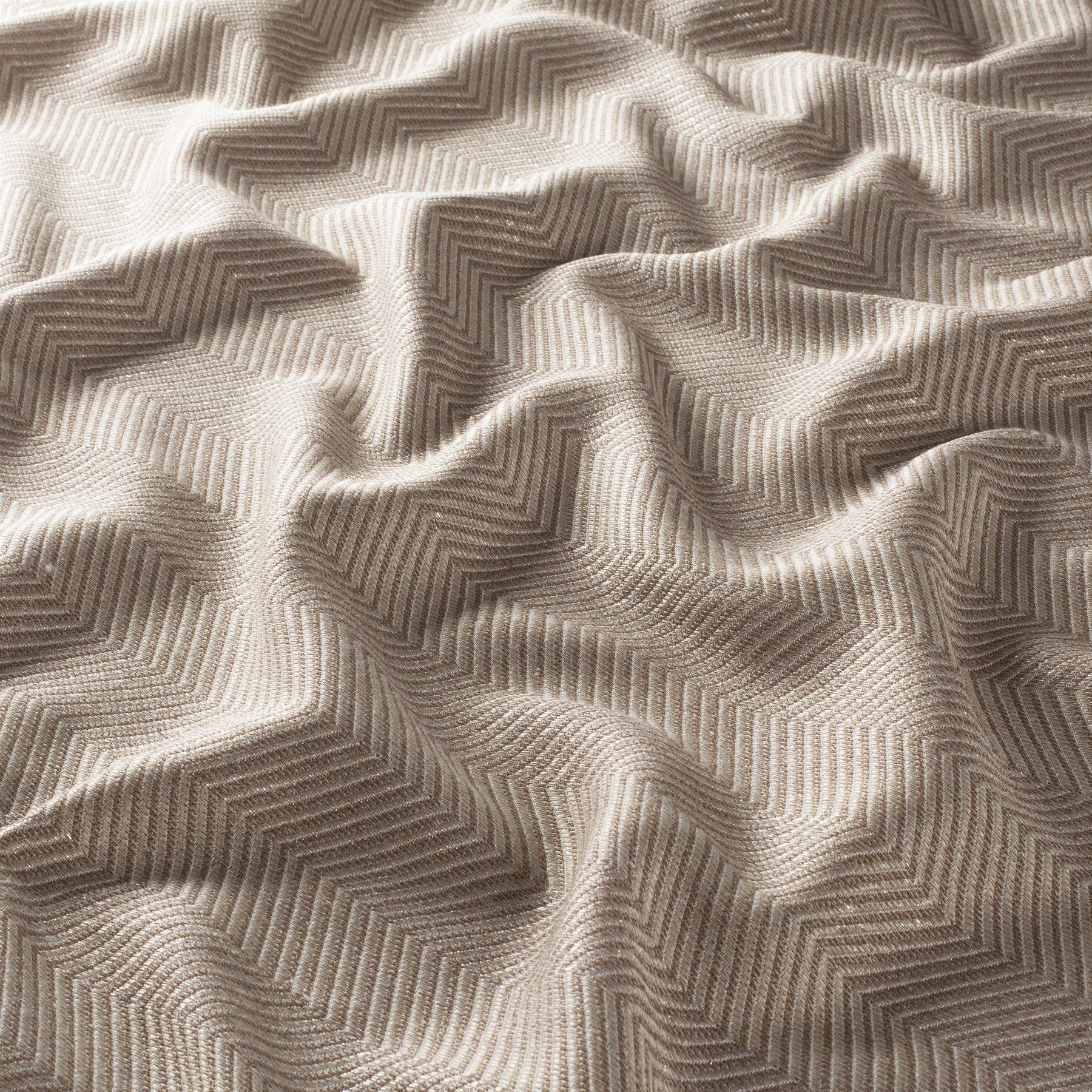 Ja6146 072 Shimmer Jab Vorhangstoff Meterware Gemustert Beige