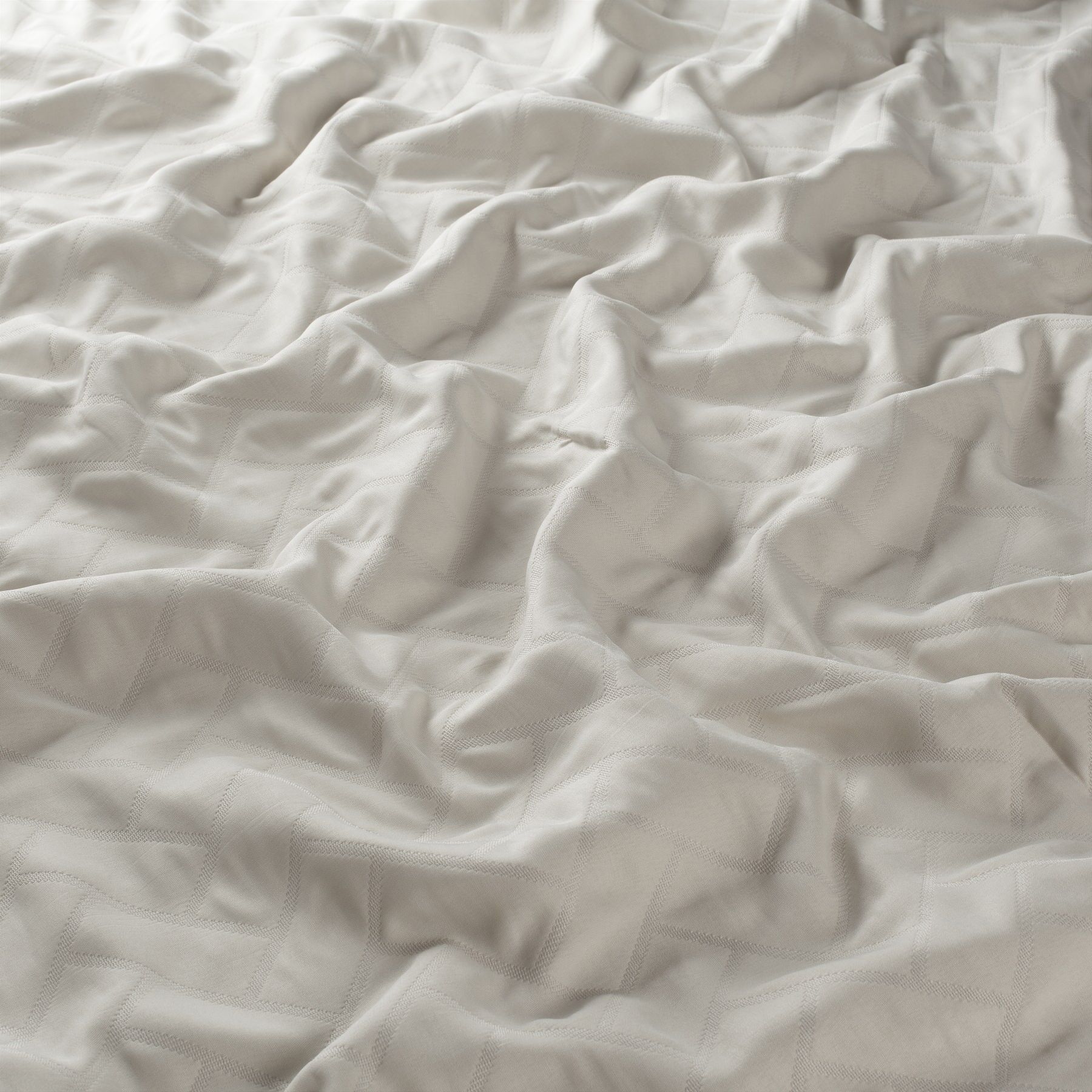 Ja6152 071 Silent Volume Jab Vorhangstoff Meterware Gemustert Creme Weiss