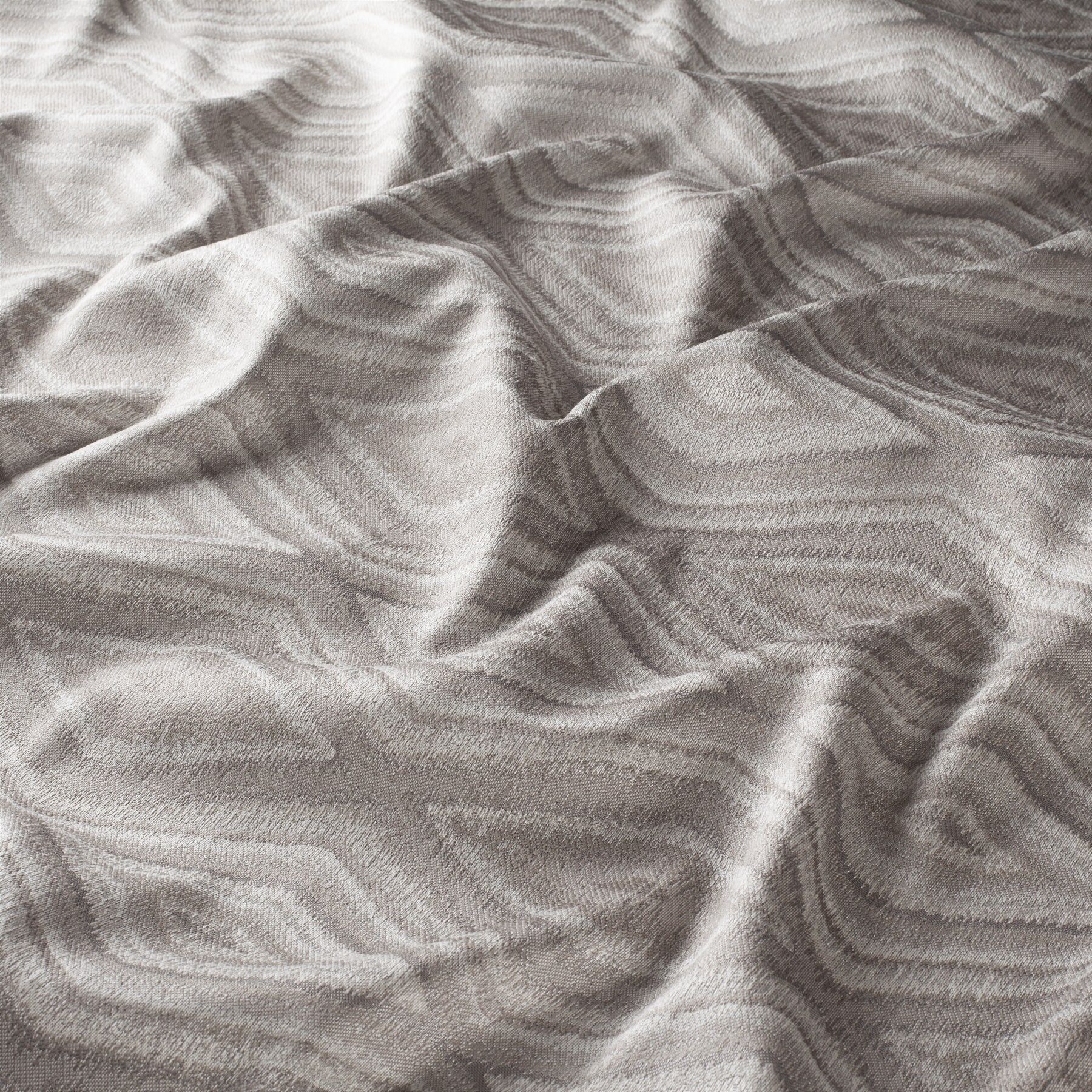 Ja7106 092 Zola Jab Vorhangstoff Meterware Gemustert Grau