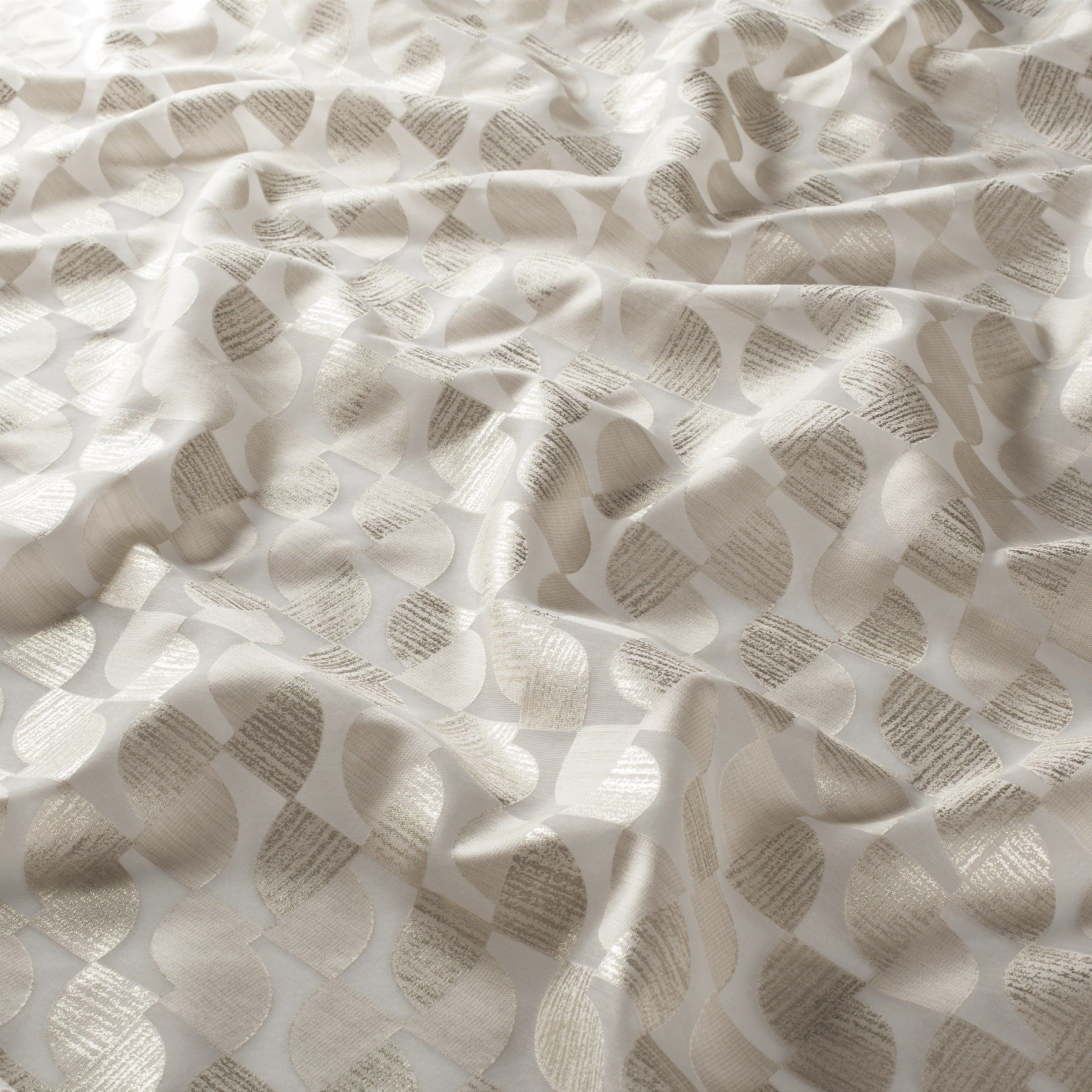 Ja8069 071 Solaire Jab Vorhangstoff Meterware Gemustert Beige