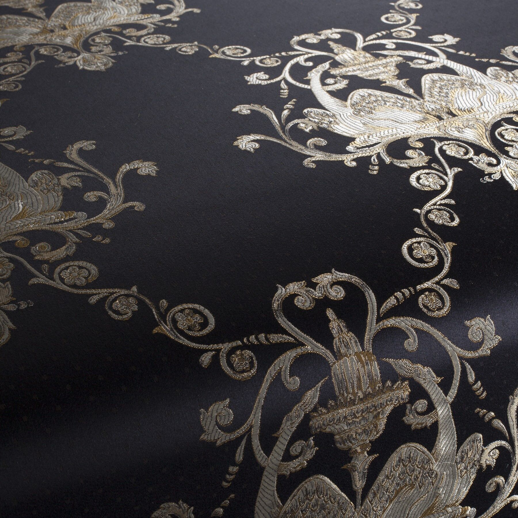 Ja2016 099 Languedoc Franzoesische Polsterstoffe Schwarz