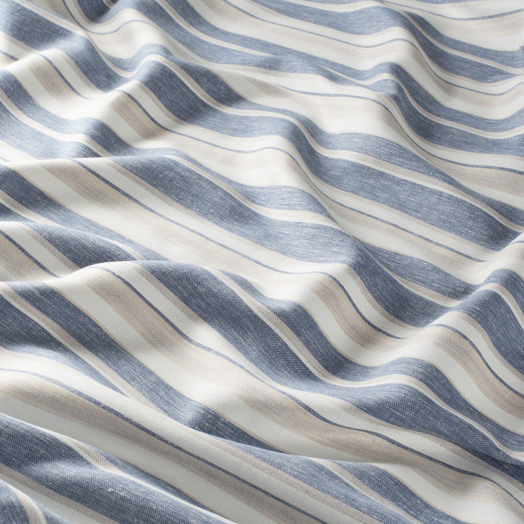 8 1871 052 Bendix Stripe Jab Vorhangstoff Meterware Gestreift Blau