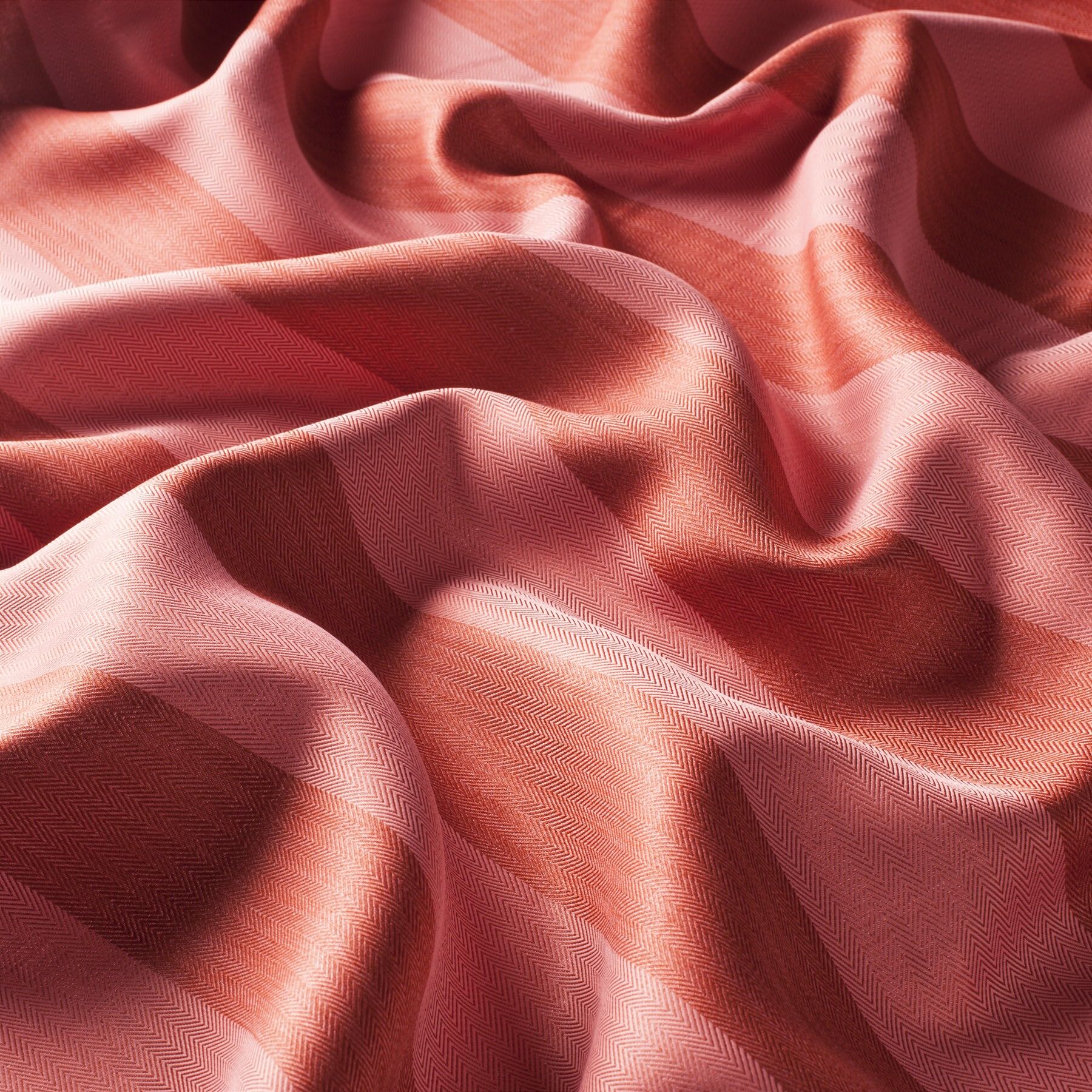 8 8034 011 Nightline Fr Jab Vorhangstoff Meterware Gestreift Rot