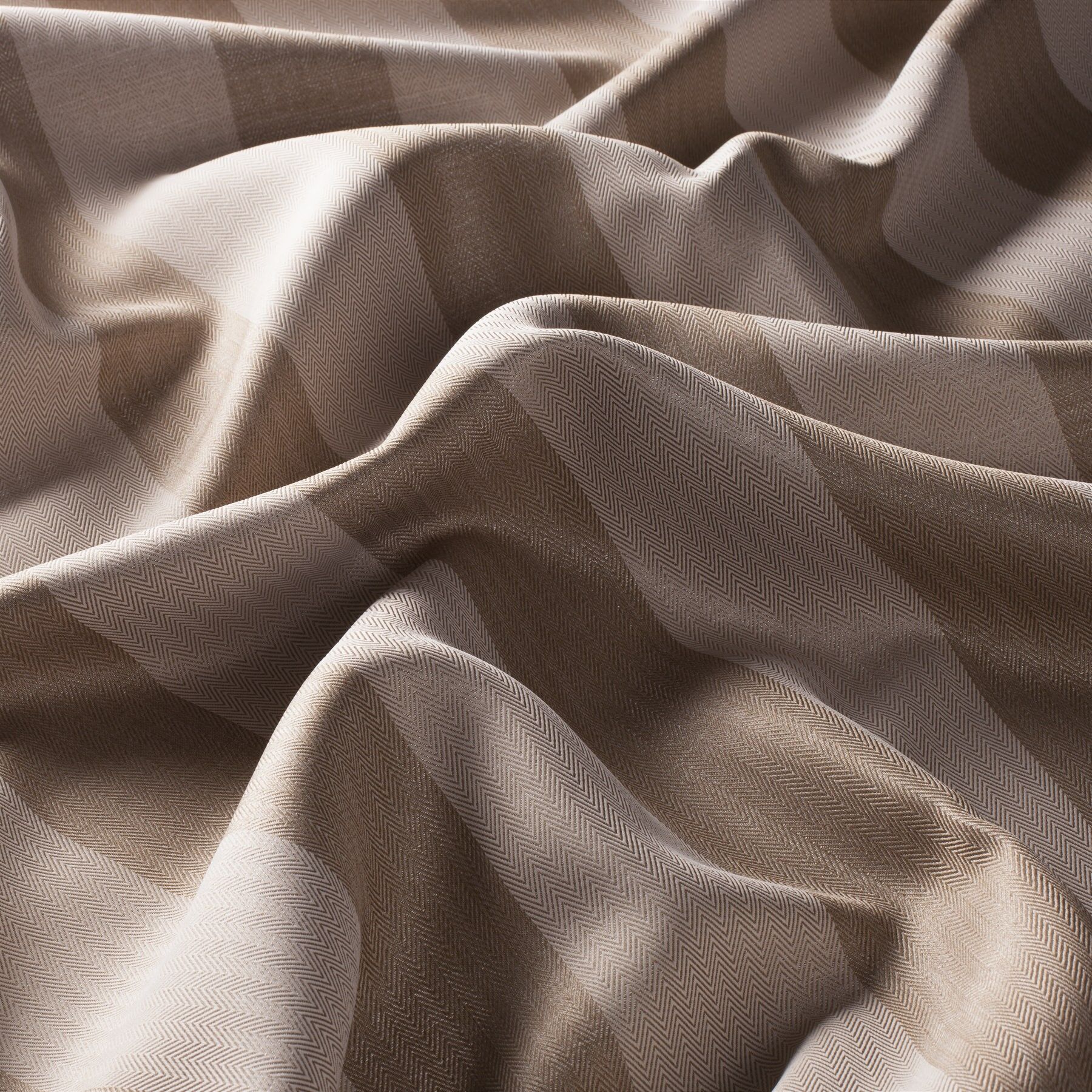 8 8034 020 Nightline Fr Jab Vorhangstoff Meterware Gestreift Braun