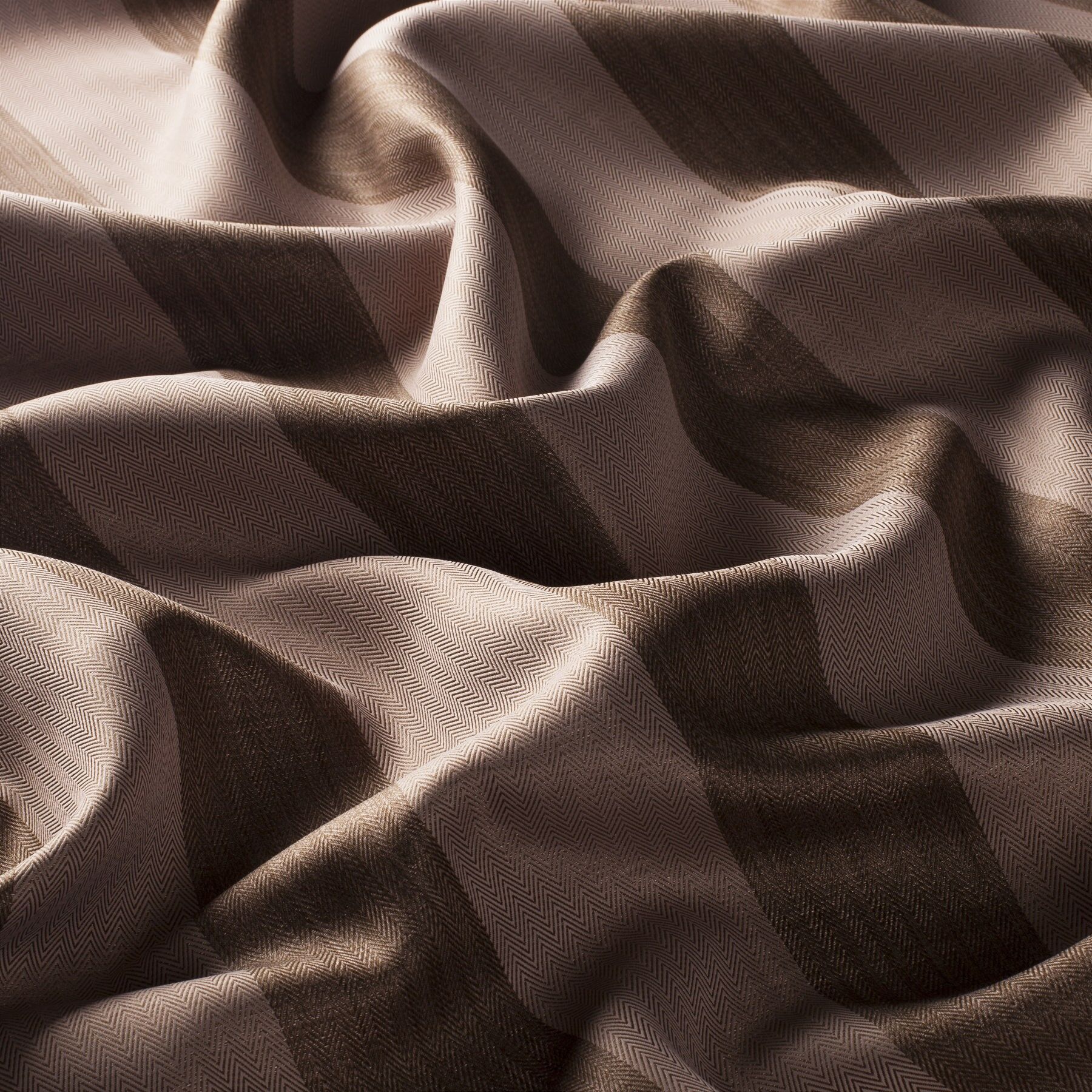 8 8034 021 Nightline Fr Jab Vorhangstoff Meterware Gestreift Braun