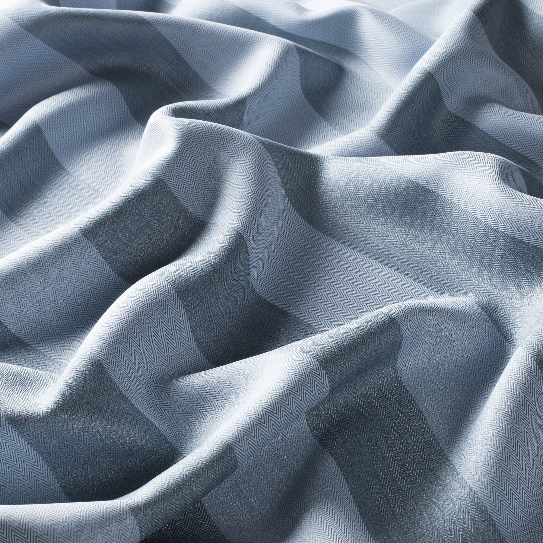 8 8034 051 Nightline Fr Jab Vorhangstoff Meterware Gestreift Blau