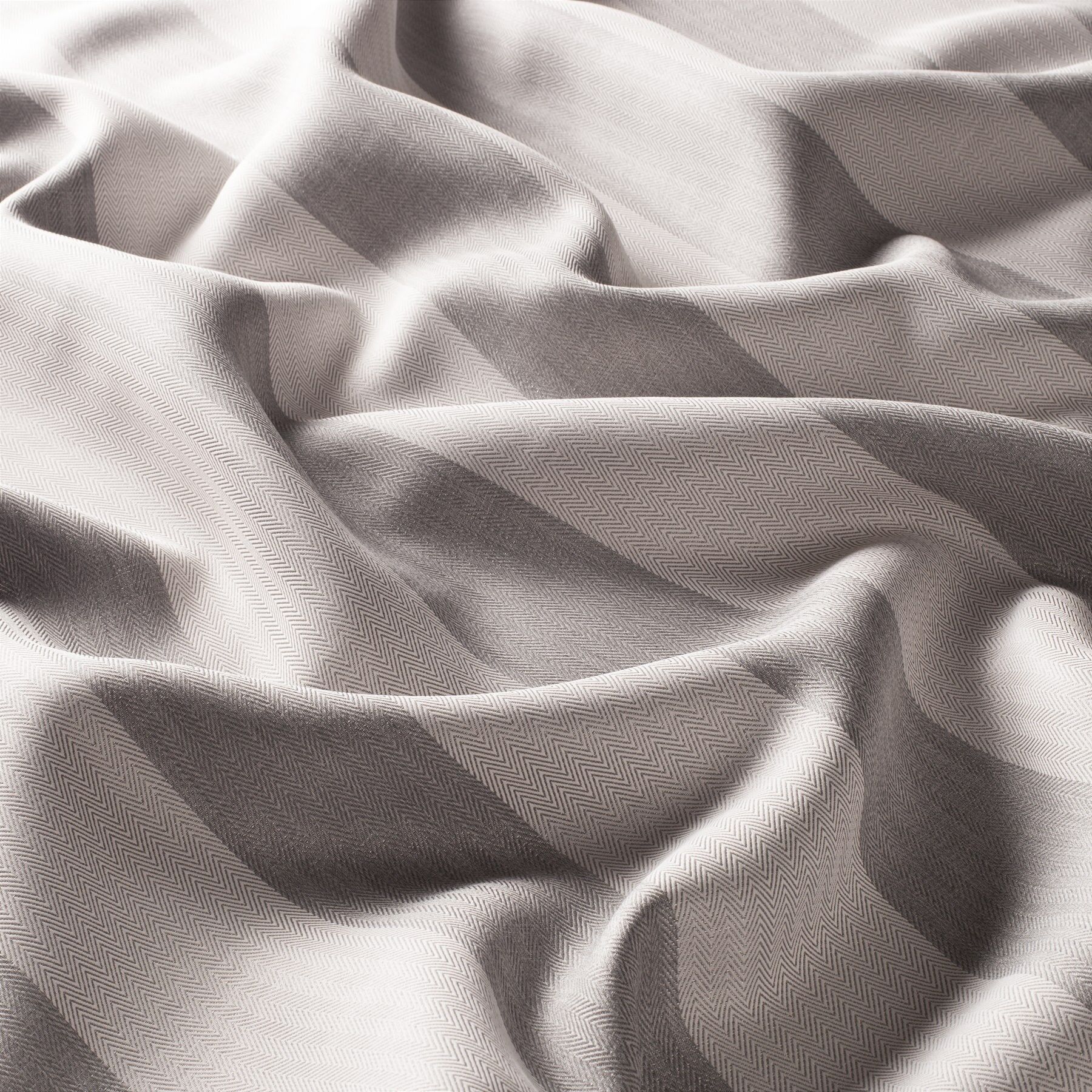 8 8034 091 Nightline Fr Jab Vorhangstoff Meterware Gestreift Grau