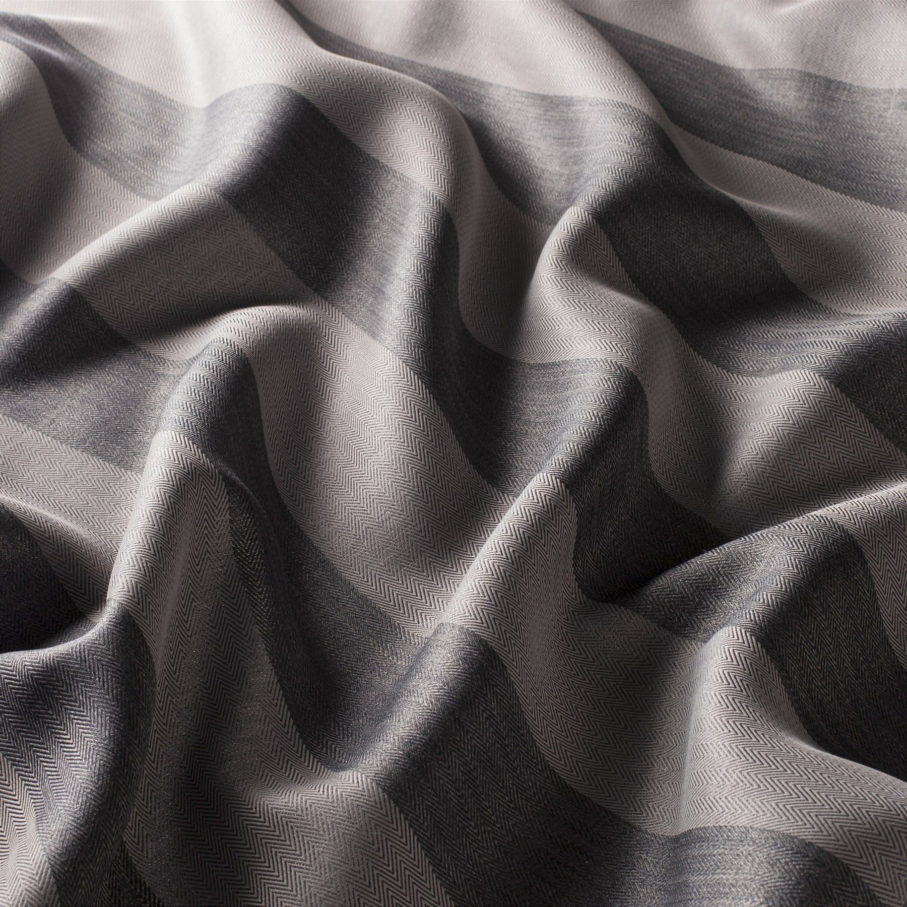 8 8034 093 Nightline Fr Jab Vorhangstoff Meterware Gestreift Grau