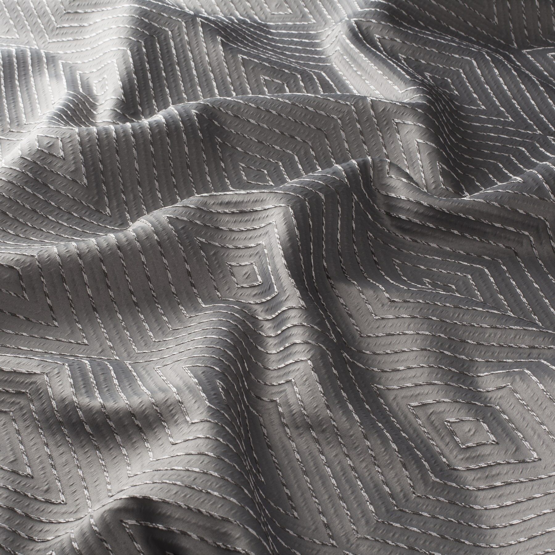 Ja7131 021 Outlines Jab Vorhangstoff Meterware Gemustert Braun