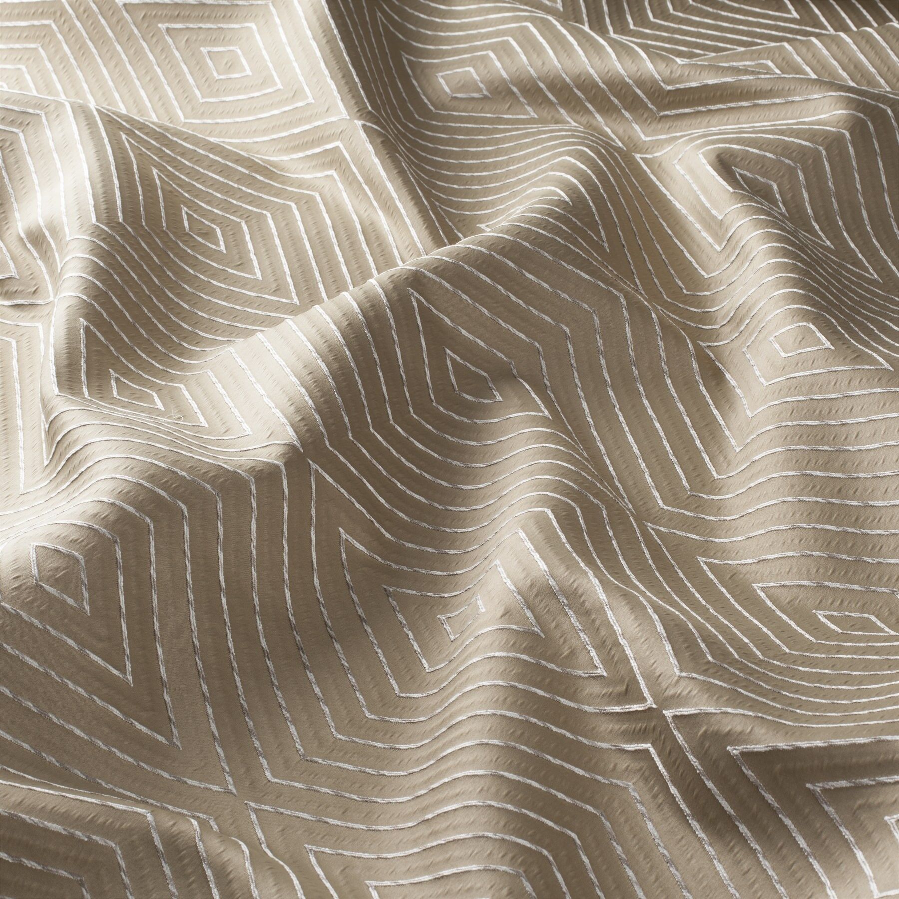 Ja7131 040 Outlines Jab Vorhangstoff Meterware Gemustert Gold