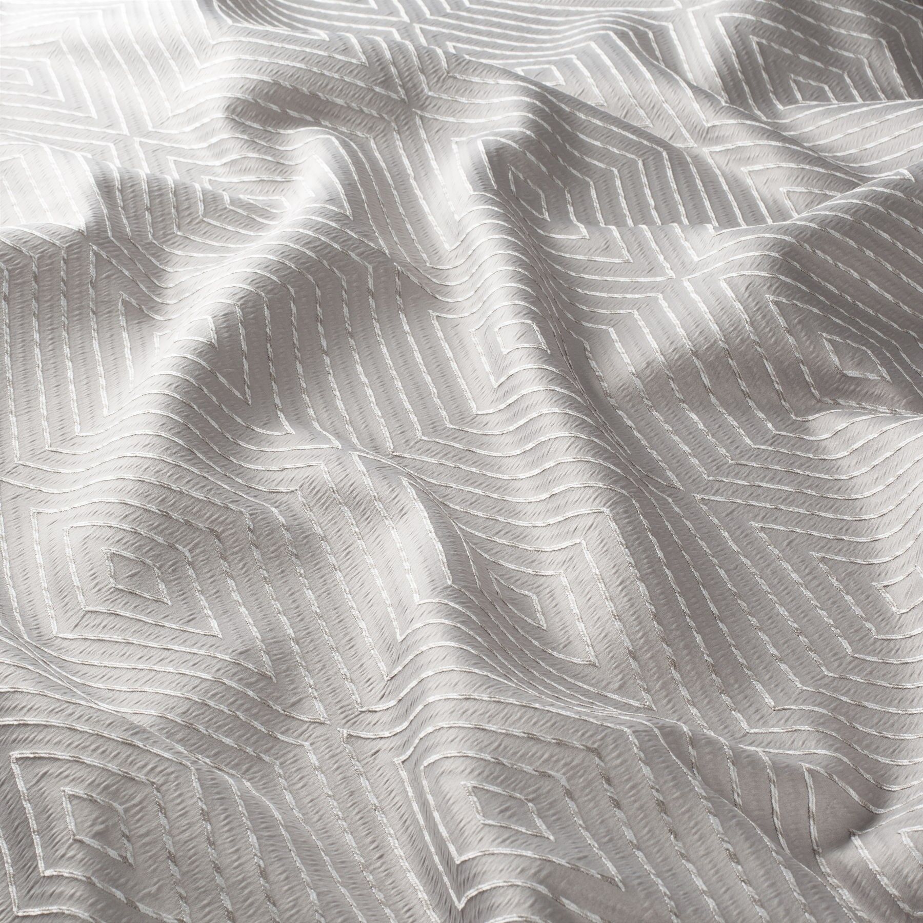 Ja7131 091 Outlines Jab Vorhangstoff Meterware Gemustert Grau