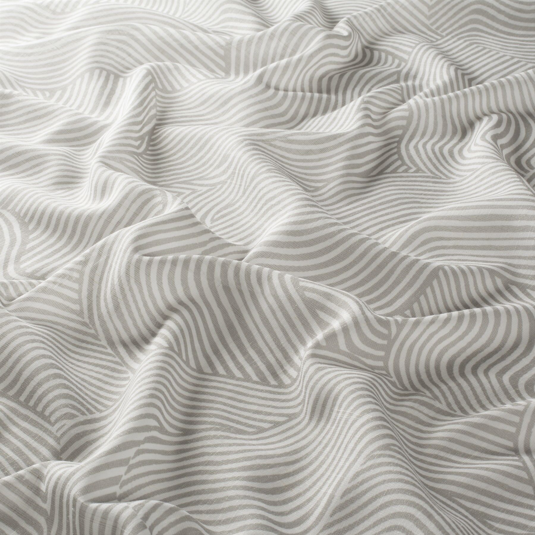 Ja8077 091 Onda Jab Vorhangstoff Meterware Gemustert Grau