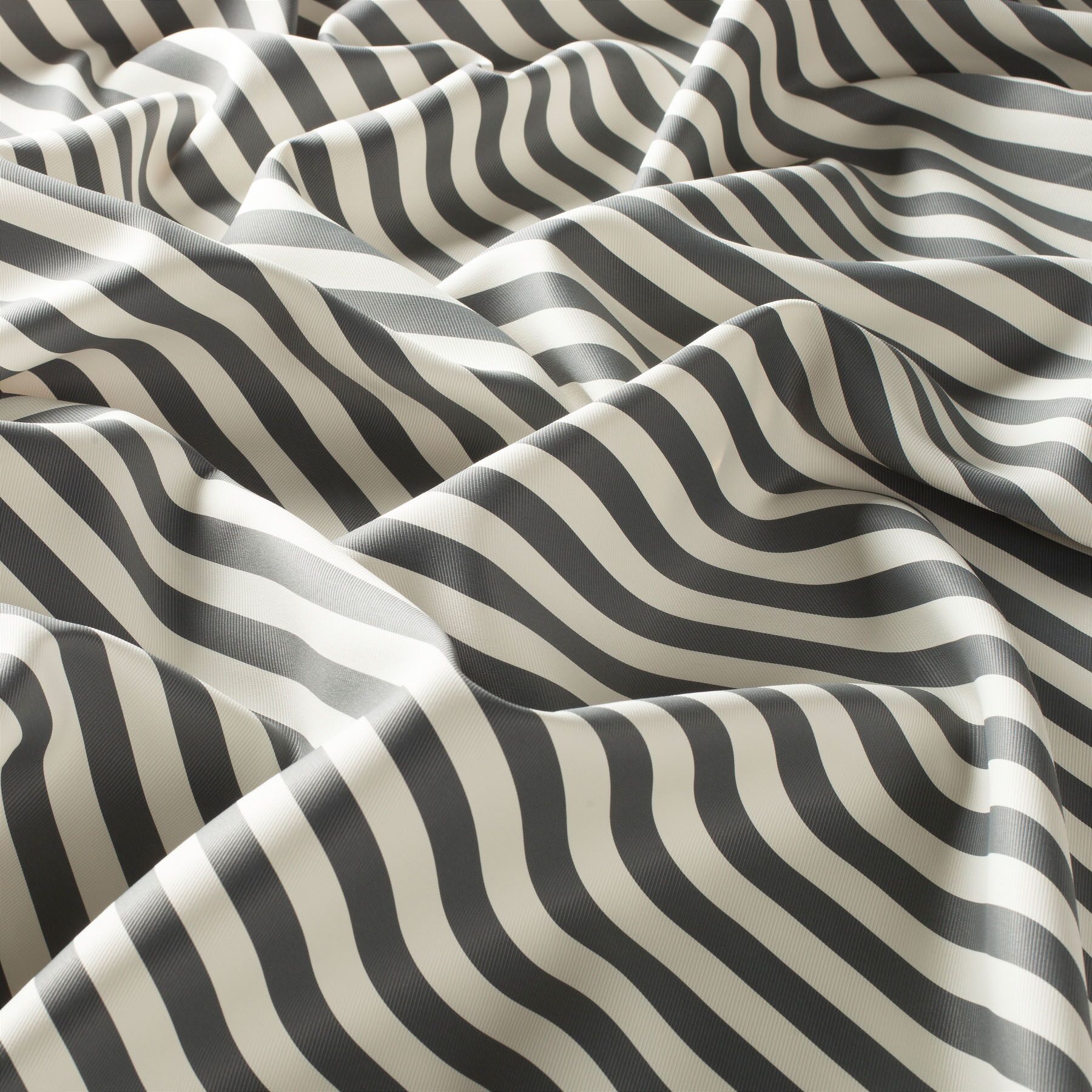 9 7483 092 Marylin Jab Vorhangstoff Meterware Gestreift Grau