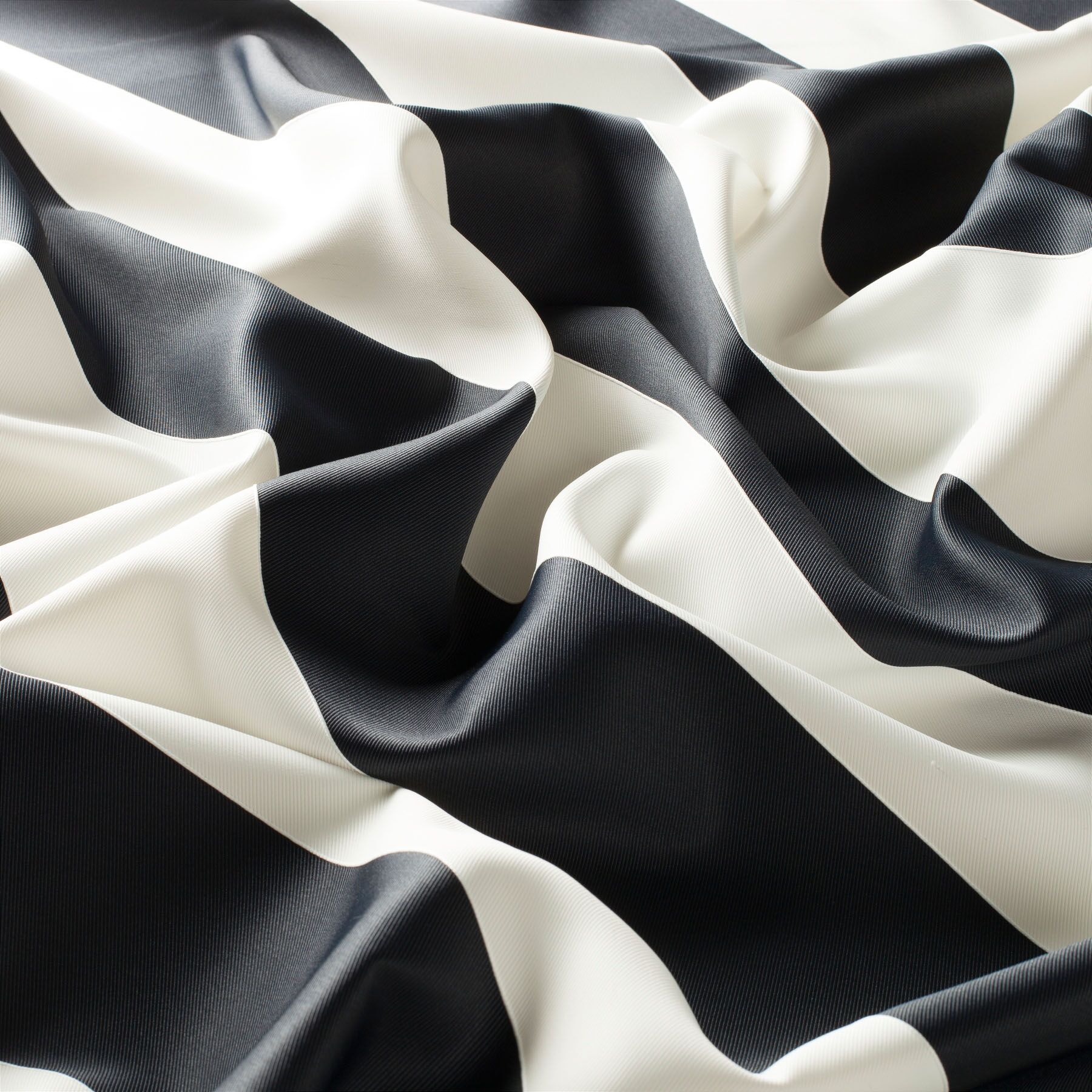 9 7484 099 Tony Jab Vorhangstoff Meterware Gestreift Schwarz Weiss