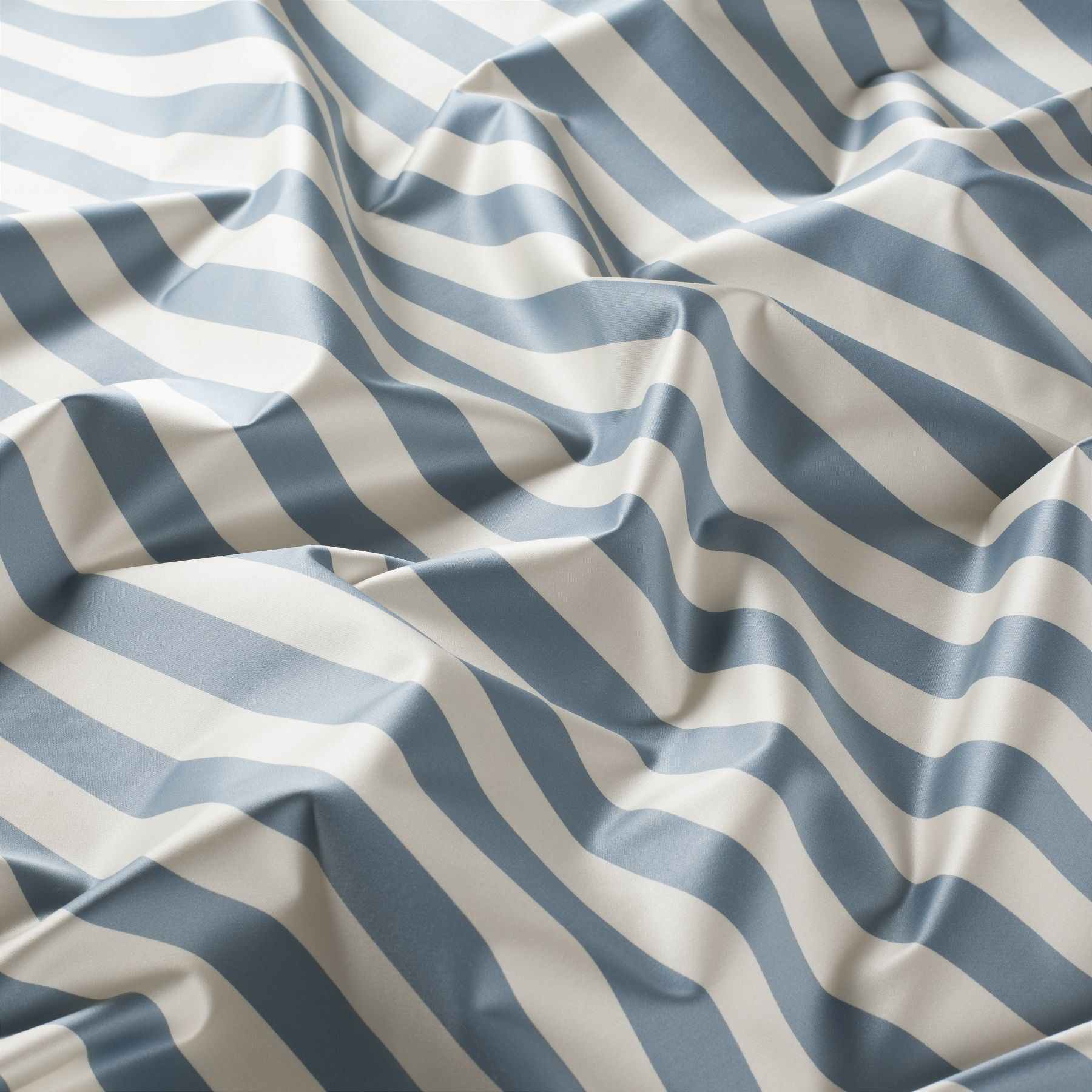 9 7691 052 Timeline Jab Vorhangstoff Meterware Gestreift Blau Creme Weiss