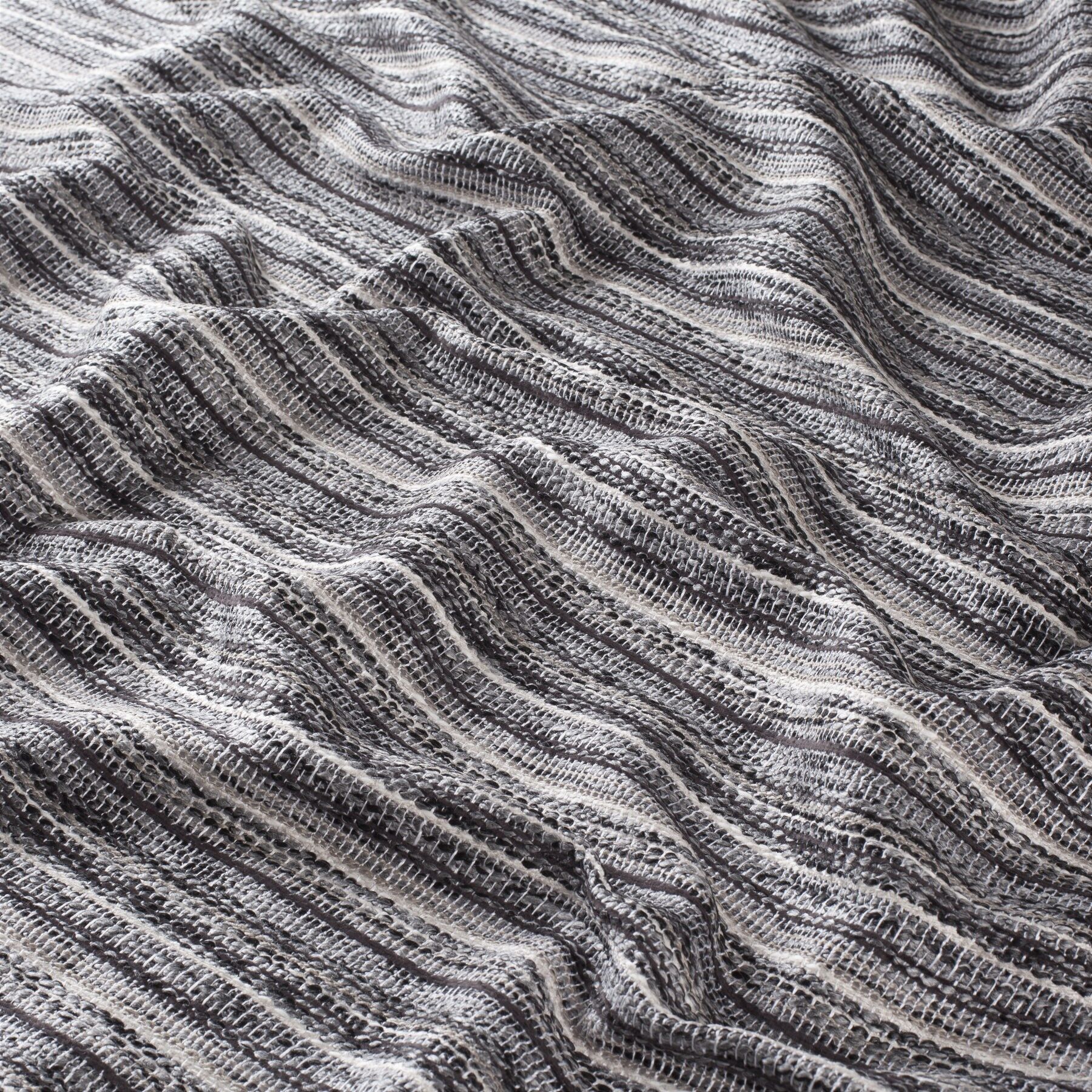 Ca1580 092 Good Move Jab Vorhangstoff Meterware Gemustert Grau