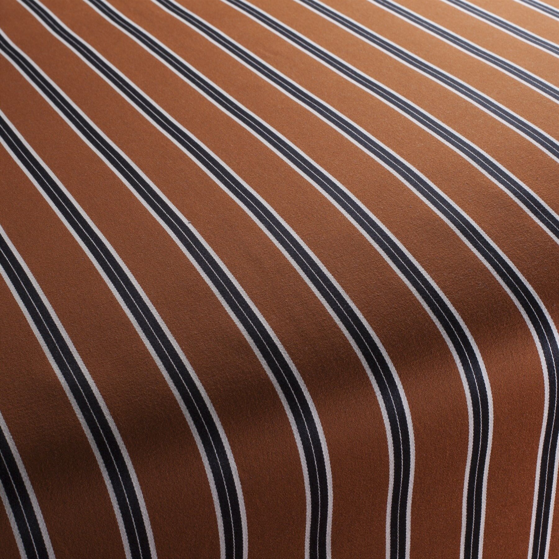 Ca1601 061 Tiebreak Jab Polsterstoff Meterware Gestreift Orange