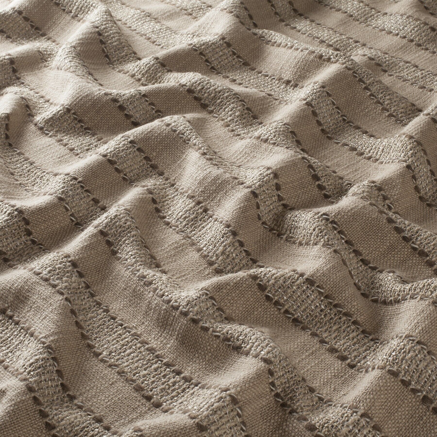 Ca1734 021 Prediction Jab Vorhangstoff Meterware Gestreift Braun