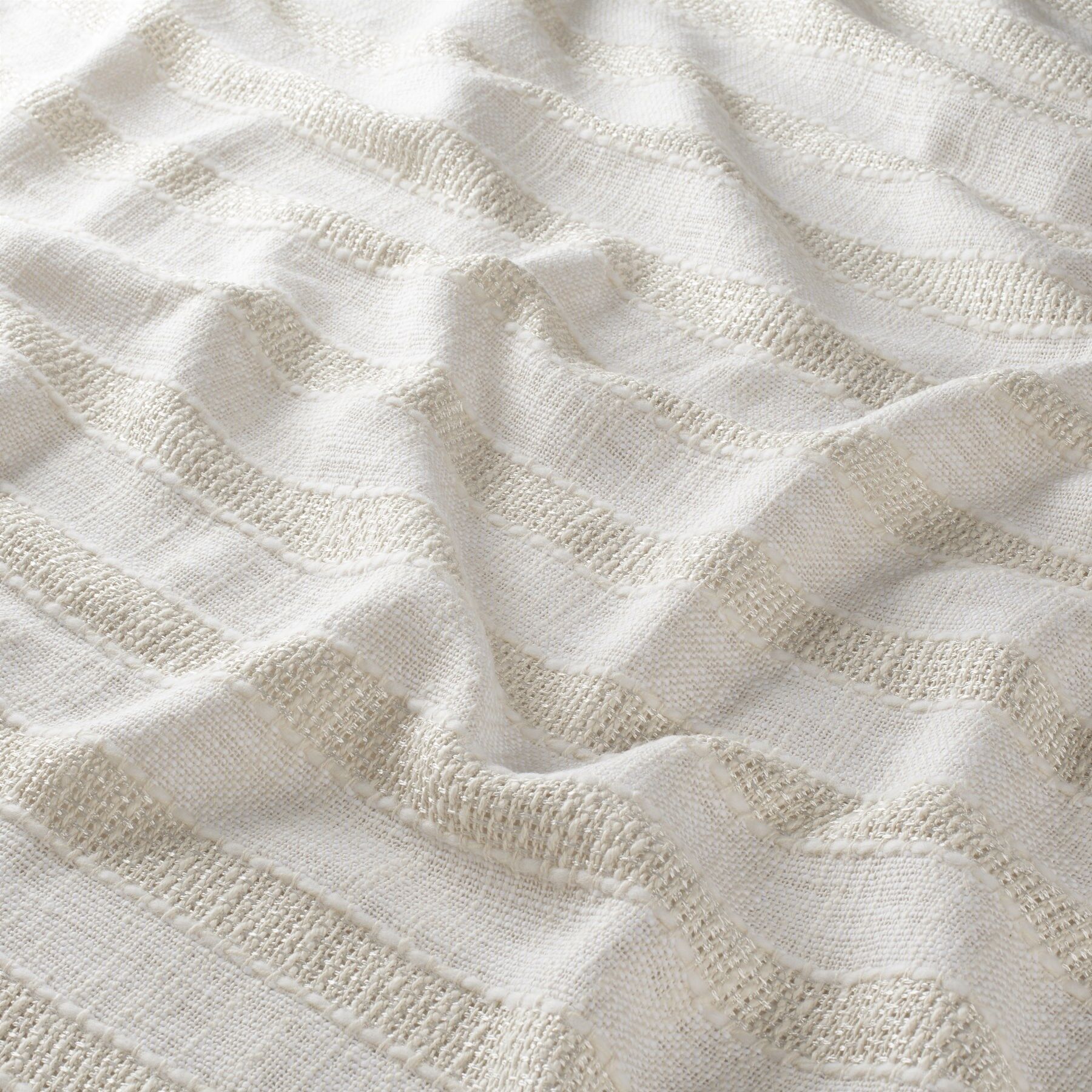 Ca1734 070 Prediction Jab Vorhangstoff Meterware Gestreift Beige