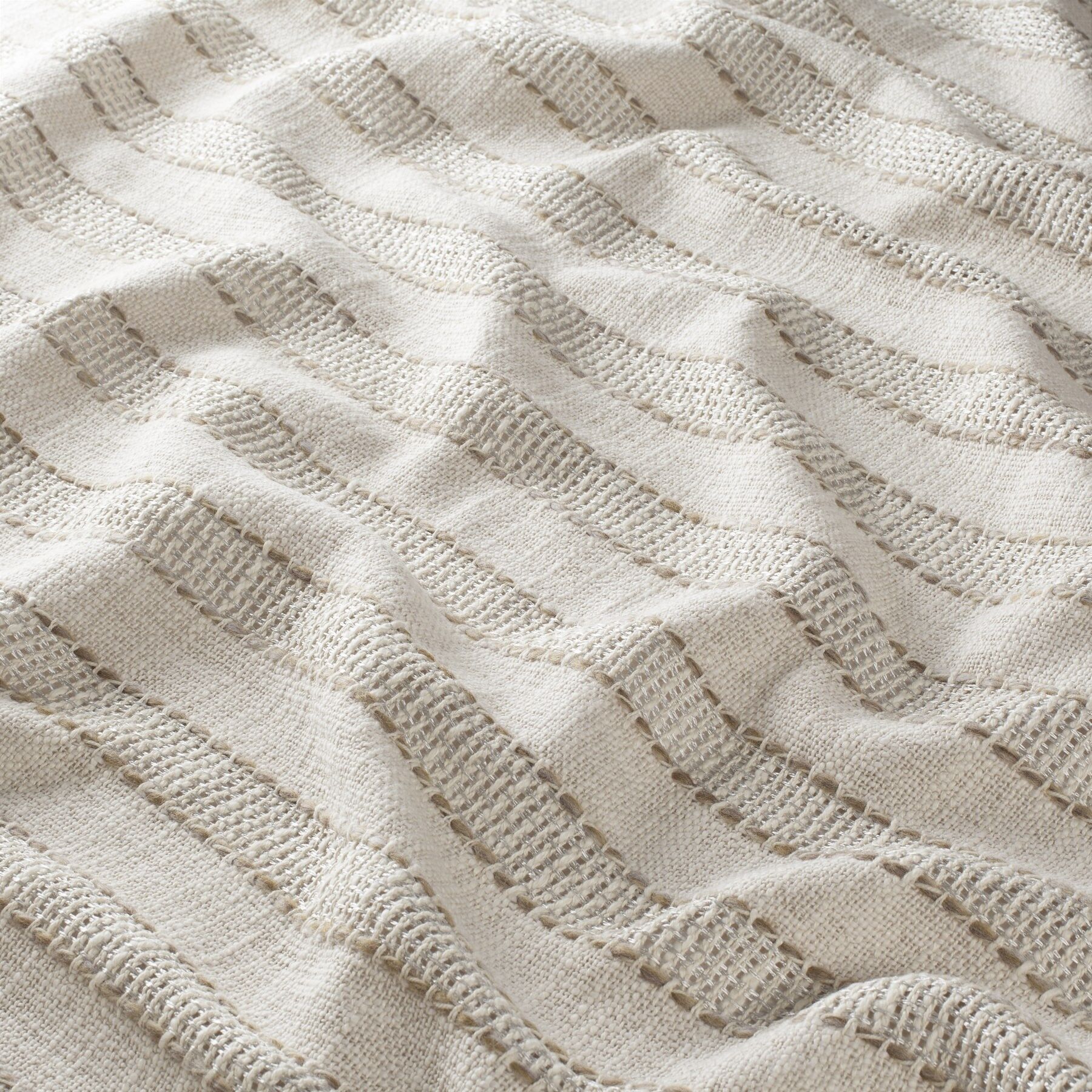 Ca1734 071 Prediction Jab Vorhangstoff Meterware Gestreift Beige