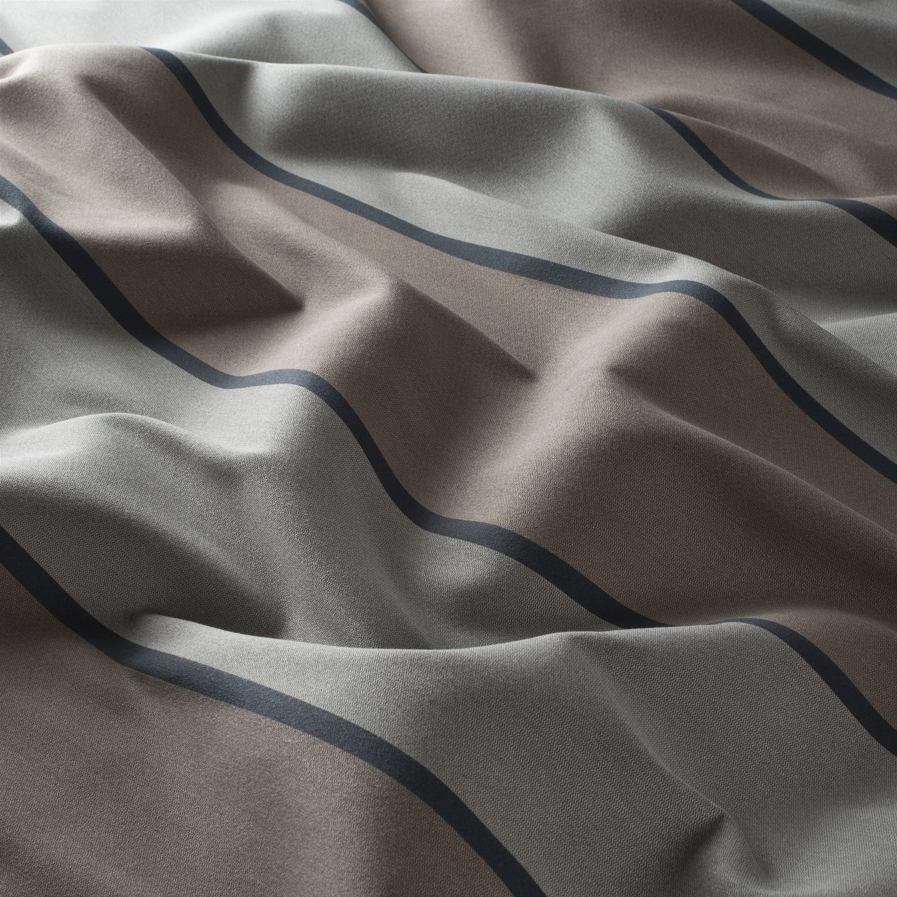 Ja7072 020 Solido Jab Vorhangstoff Meterware Gestreift Braun