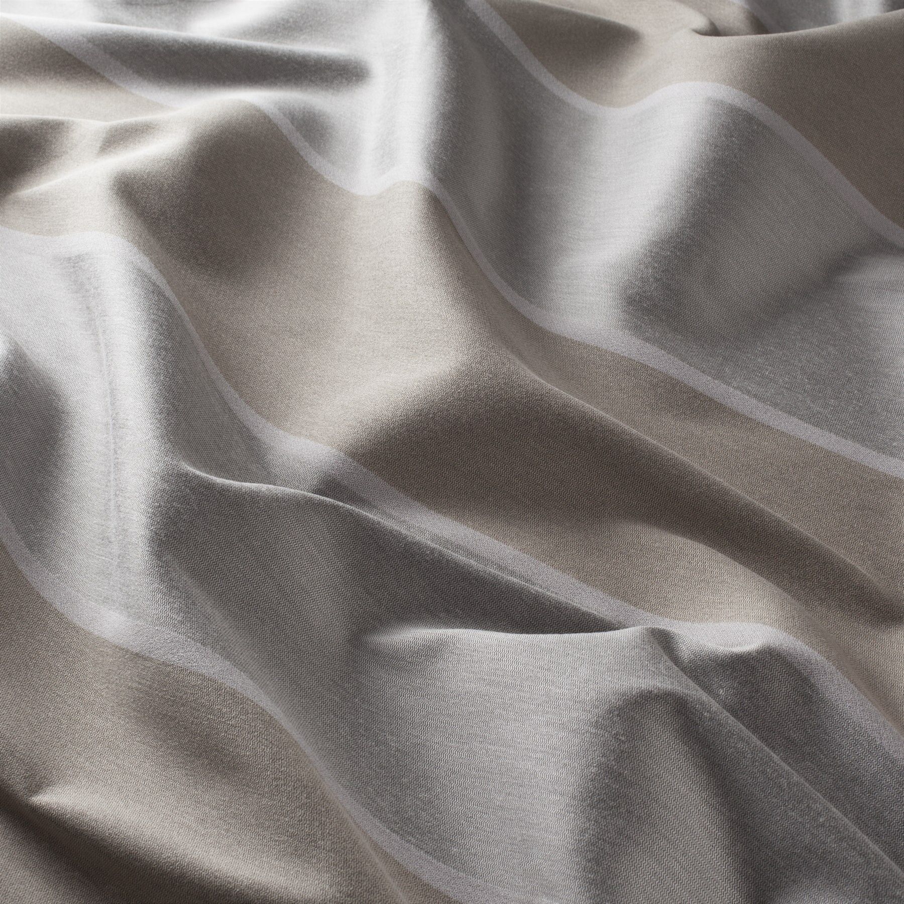 Ja7072 070 Solido Jab Vorhangstoff Meterware Gestreift Braun Grau