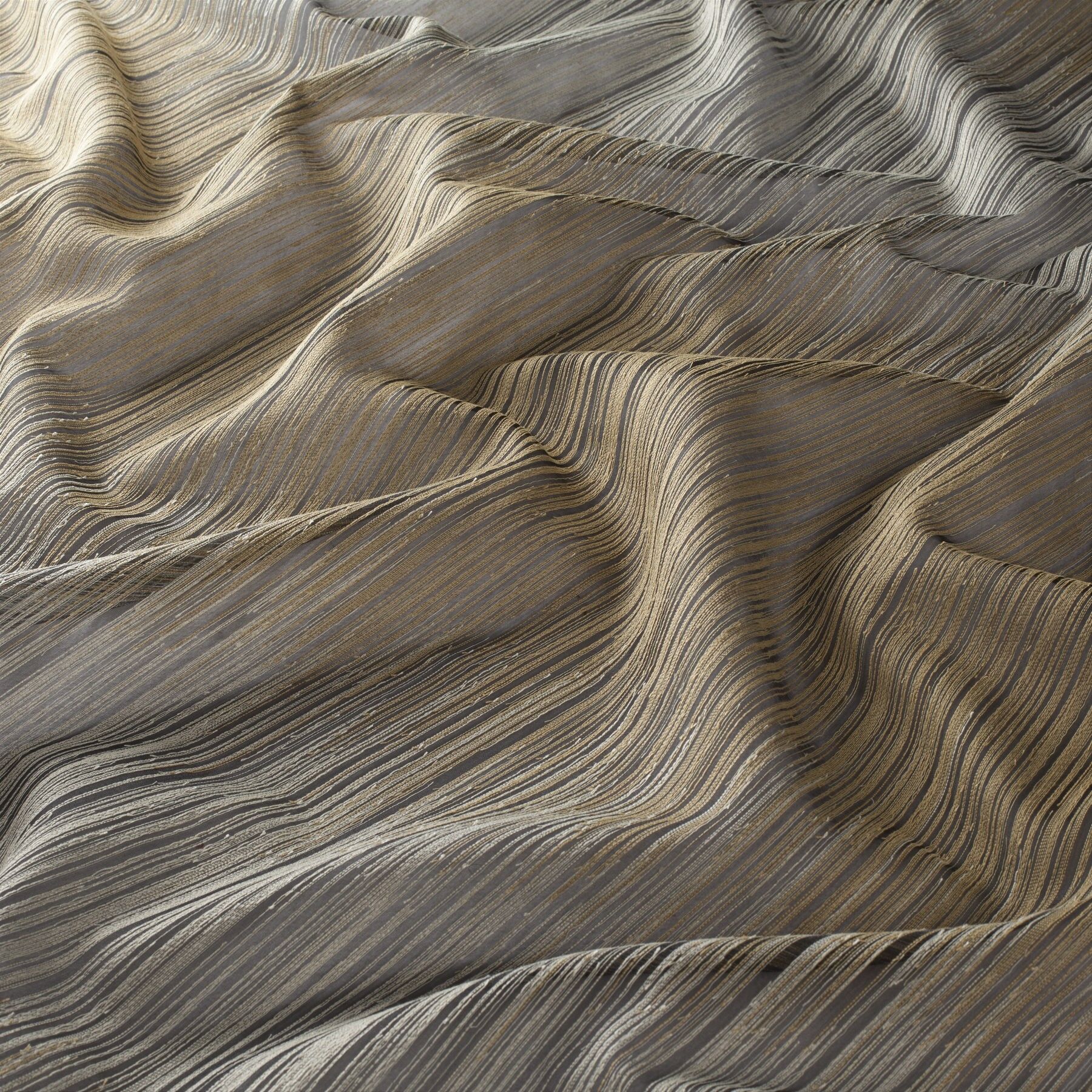 Ja7089 040 Blaze Jab Gardinenstoff Meterware Gemustert Gold Grau