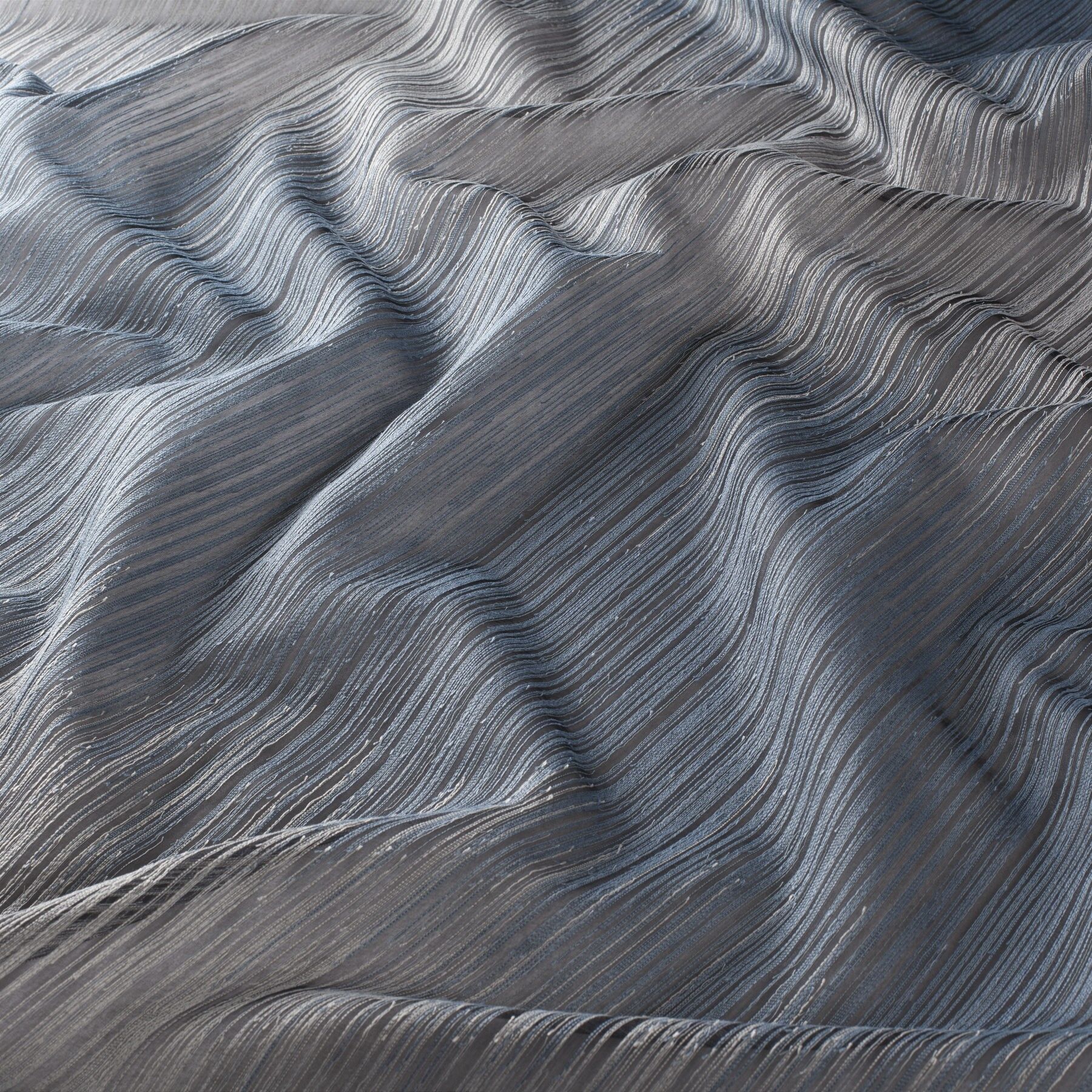 Ja7089 050 Blaze Jab Gardinenstoff Meterware Gemustert Blau