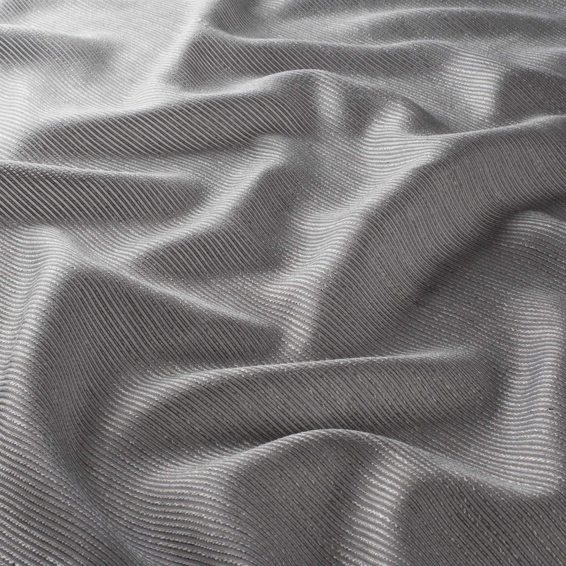 Ja7105 092 Beam Jab Gardinenstoff Meterware Gestreift Grau