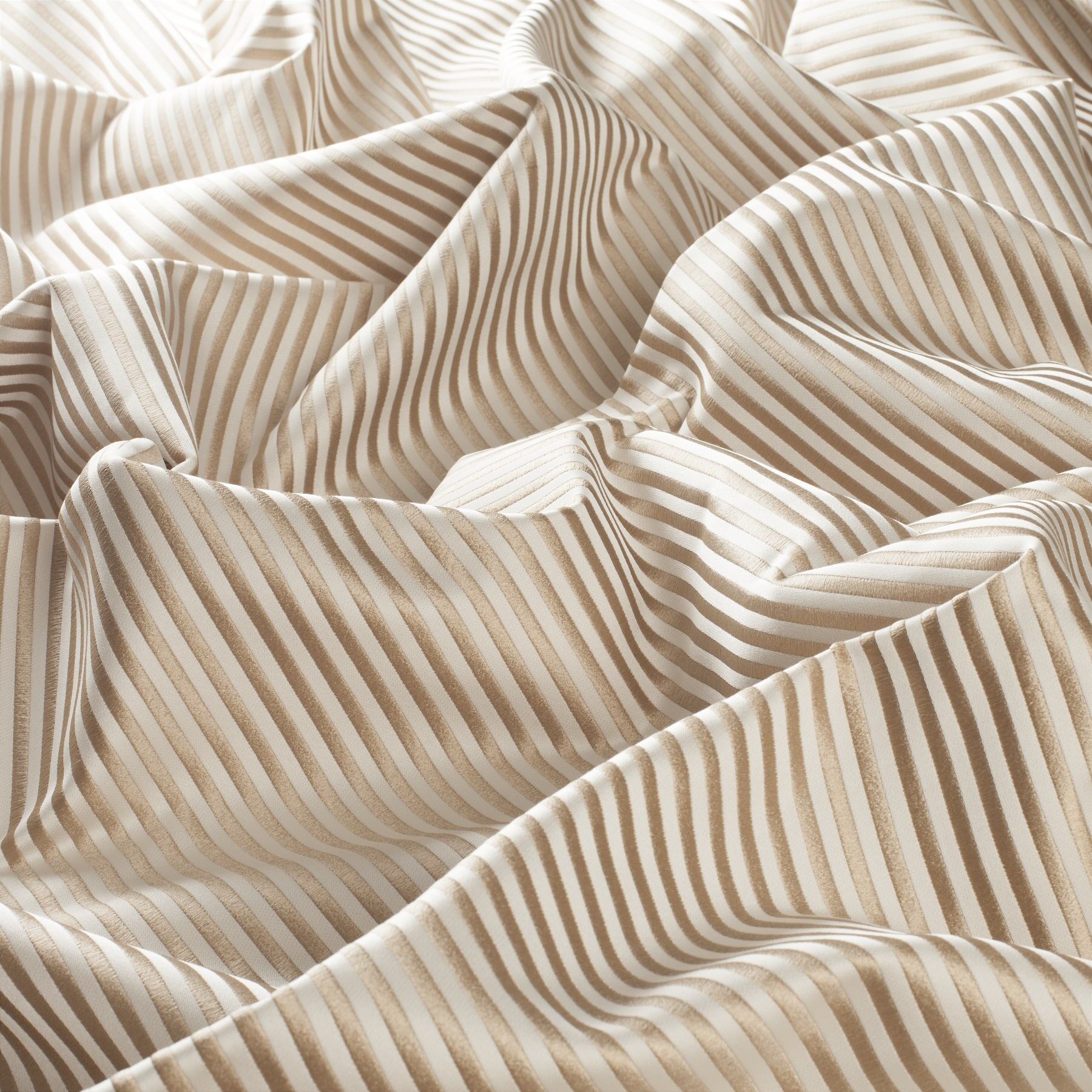 9 7744 073 Accendo Jab Vorhangstoff Meterware Gestreift Beige