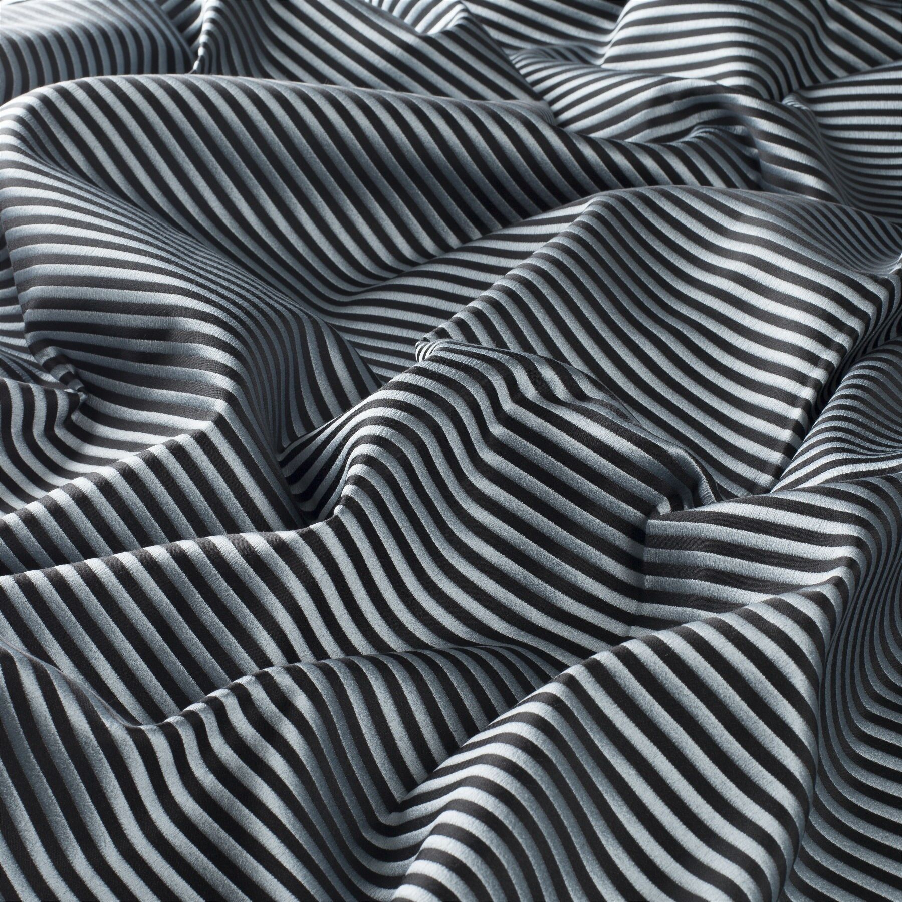 9 7744 081 Accendo Jab Vorhangstoff Meterware Gestreift Grau Schwarz