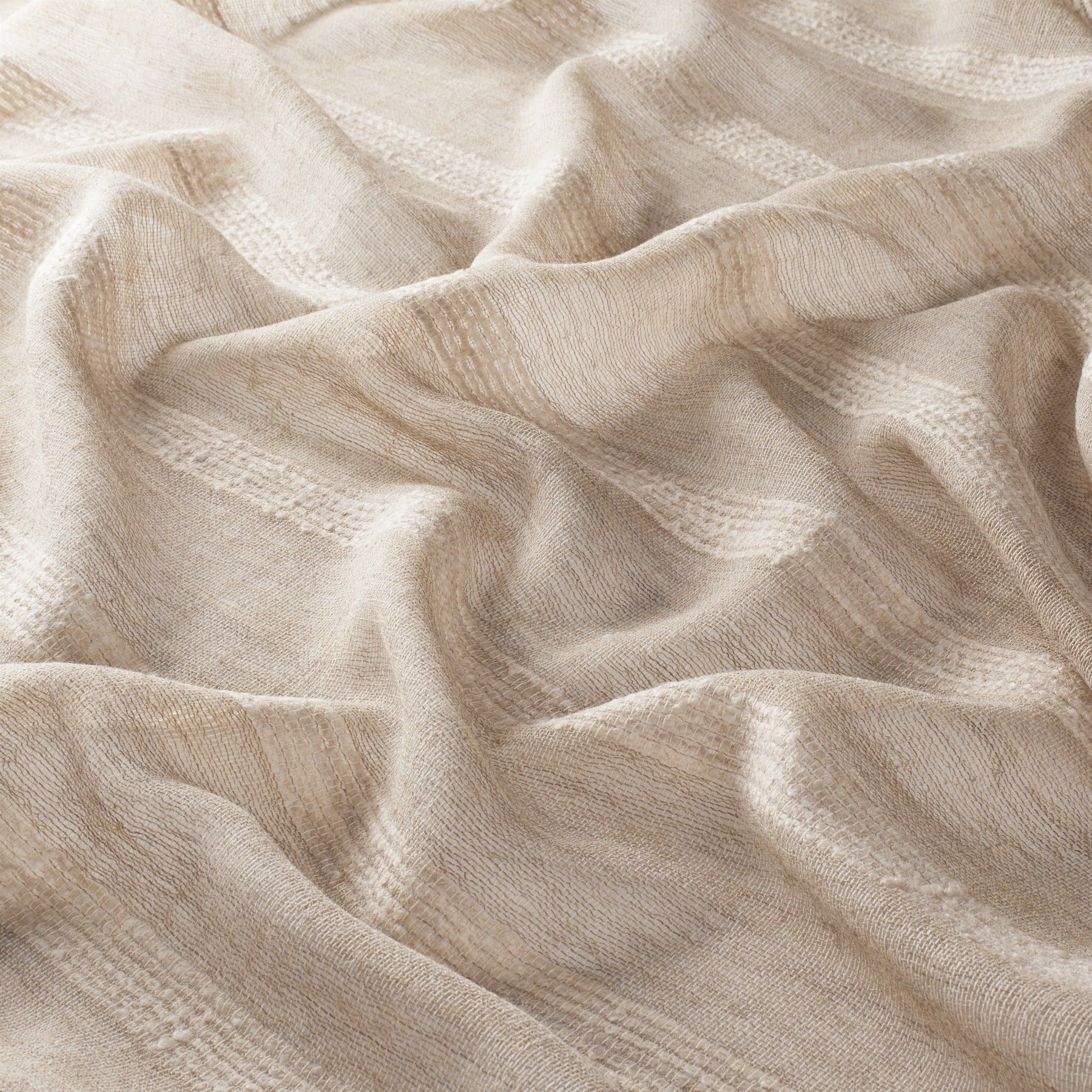 9 7903 020 Meran Jab Vorhangstoff Meterware Gestreift Braun