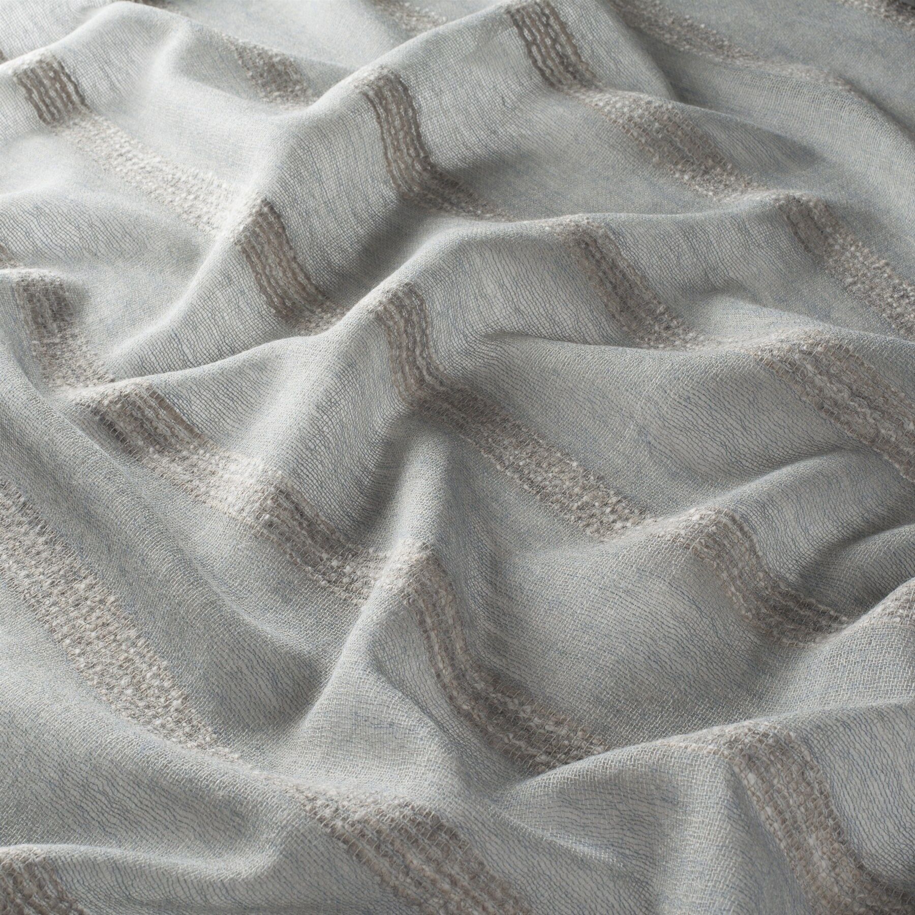 9 7903 050 Meran Jab Vorhangstoff Meterware Gestreift Blau