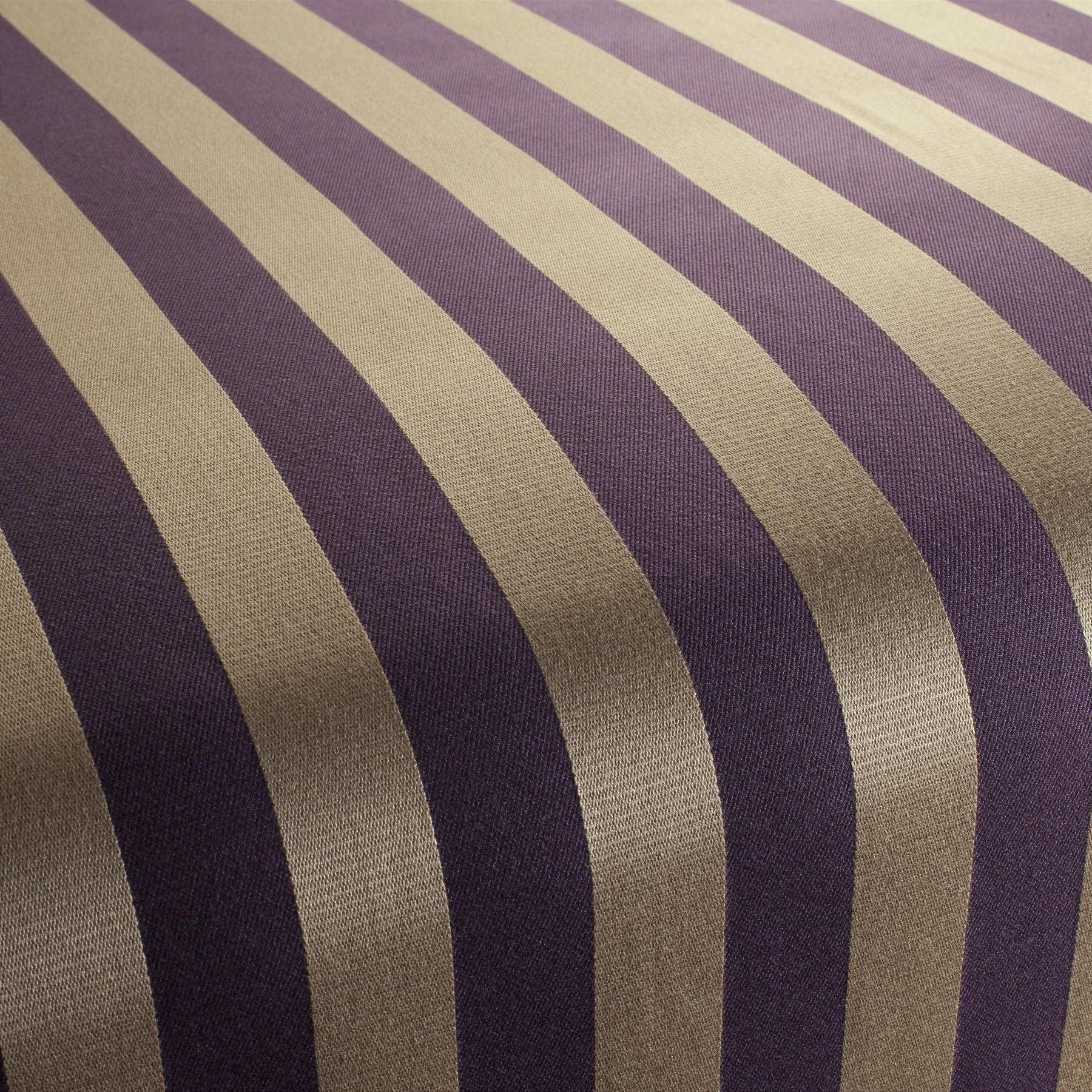 Ca1464 080 Aspro Jab Polsterstoff Meterware Gestreift Lila Gold