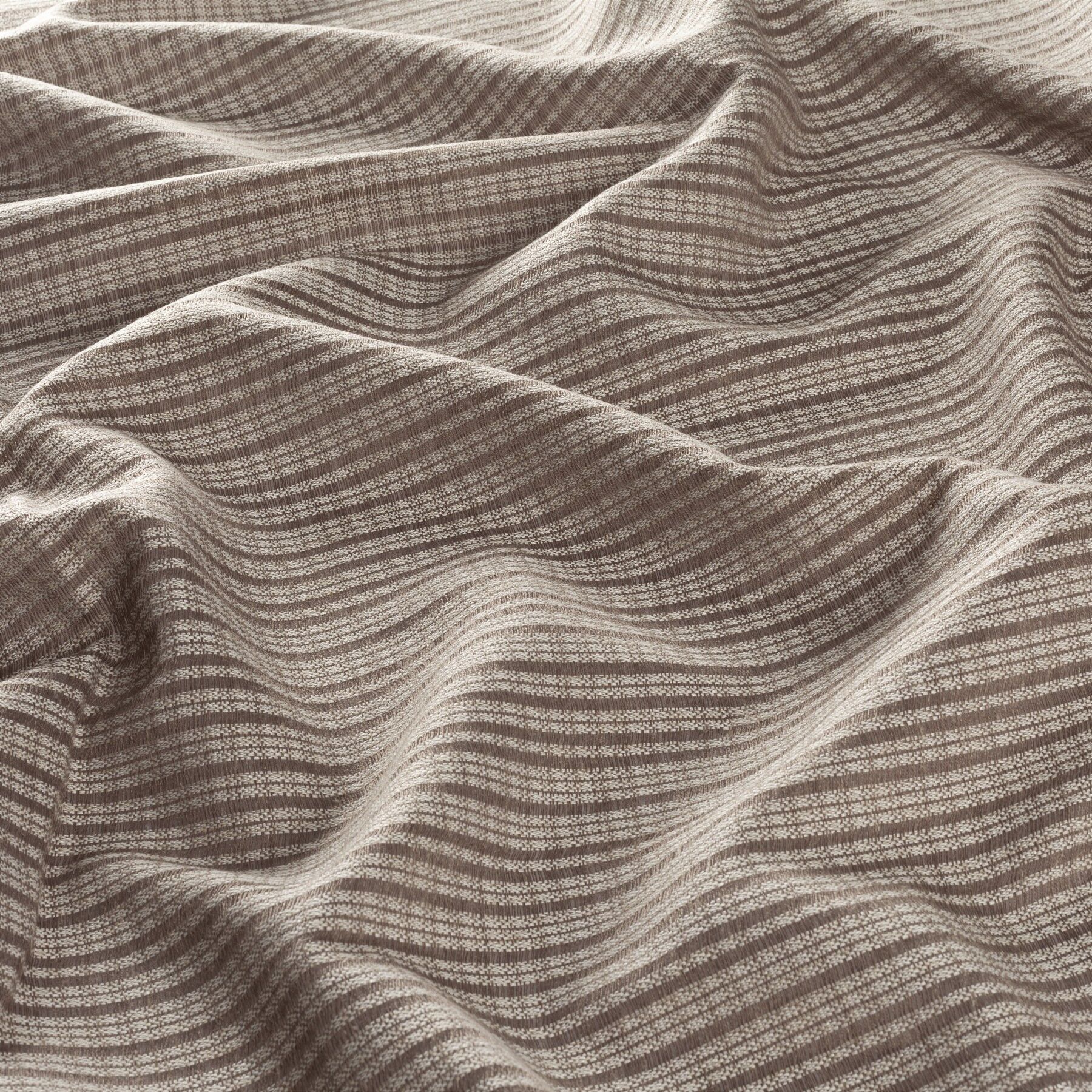 Ca1598 020 Got Rhythm Jab Vorhangstoff Meterware Gestreift Braun Beige