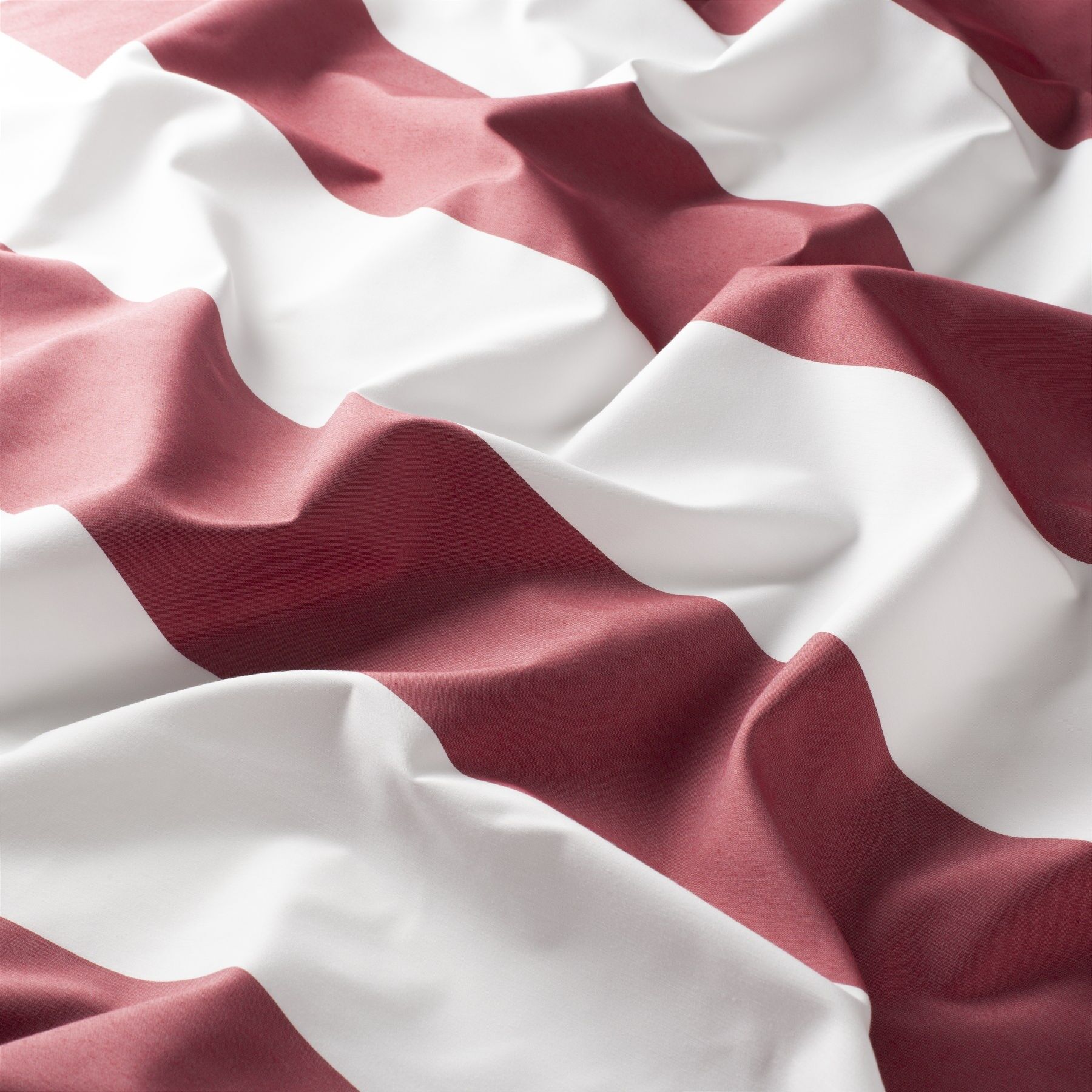 Gs1013 010 Holiday Stripe Jab Vorhangstoff Meterware Gestreift Rot