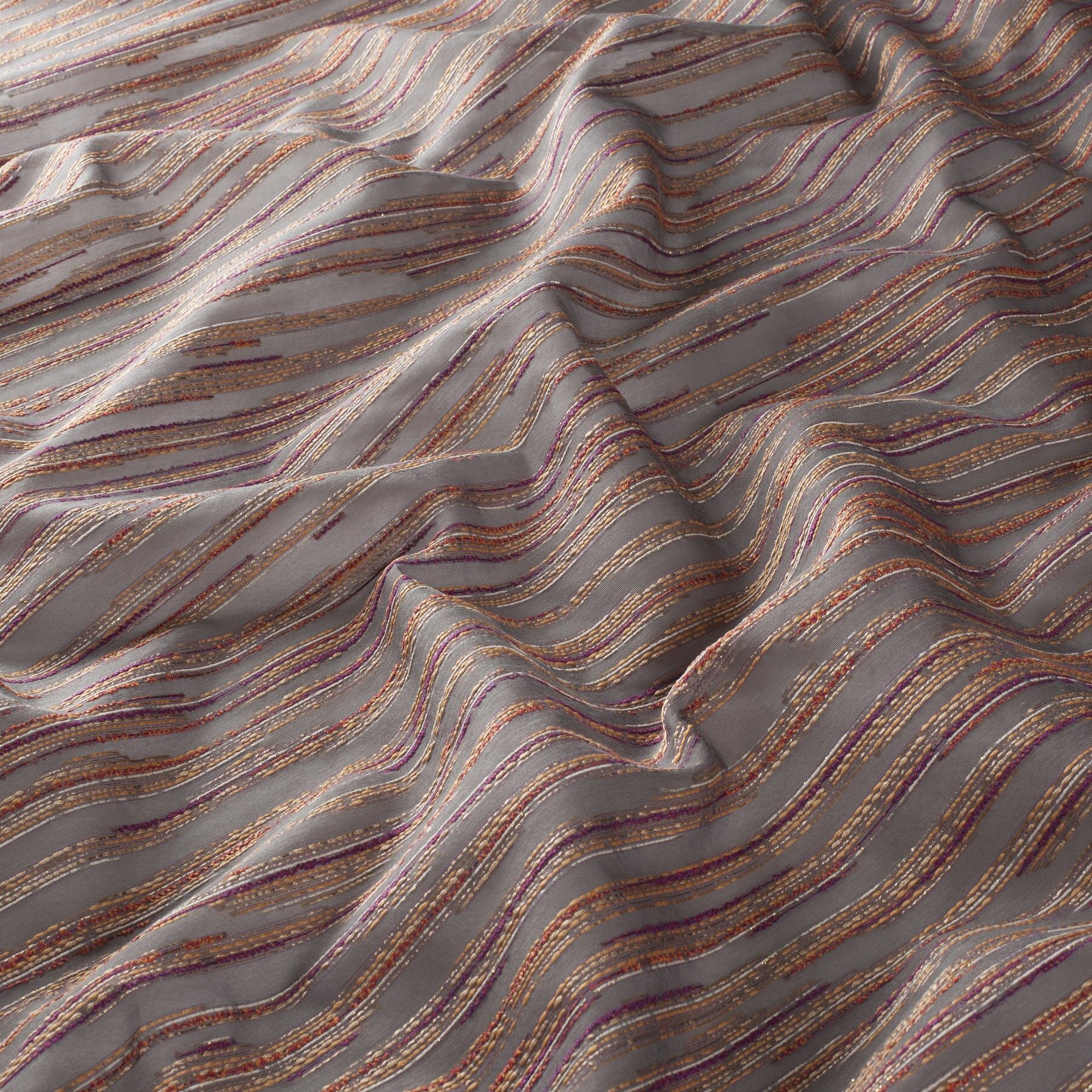 Ja7091 010 Corda Jab Gardinenstoff Meterware Gestreift Rot Grau Ja7091 010 Corda Jab Gardinenstoff Meterware Gestreift Rot Grau