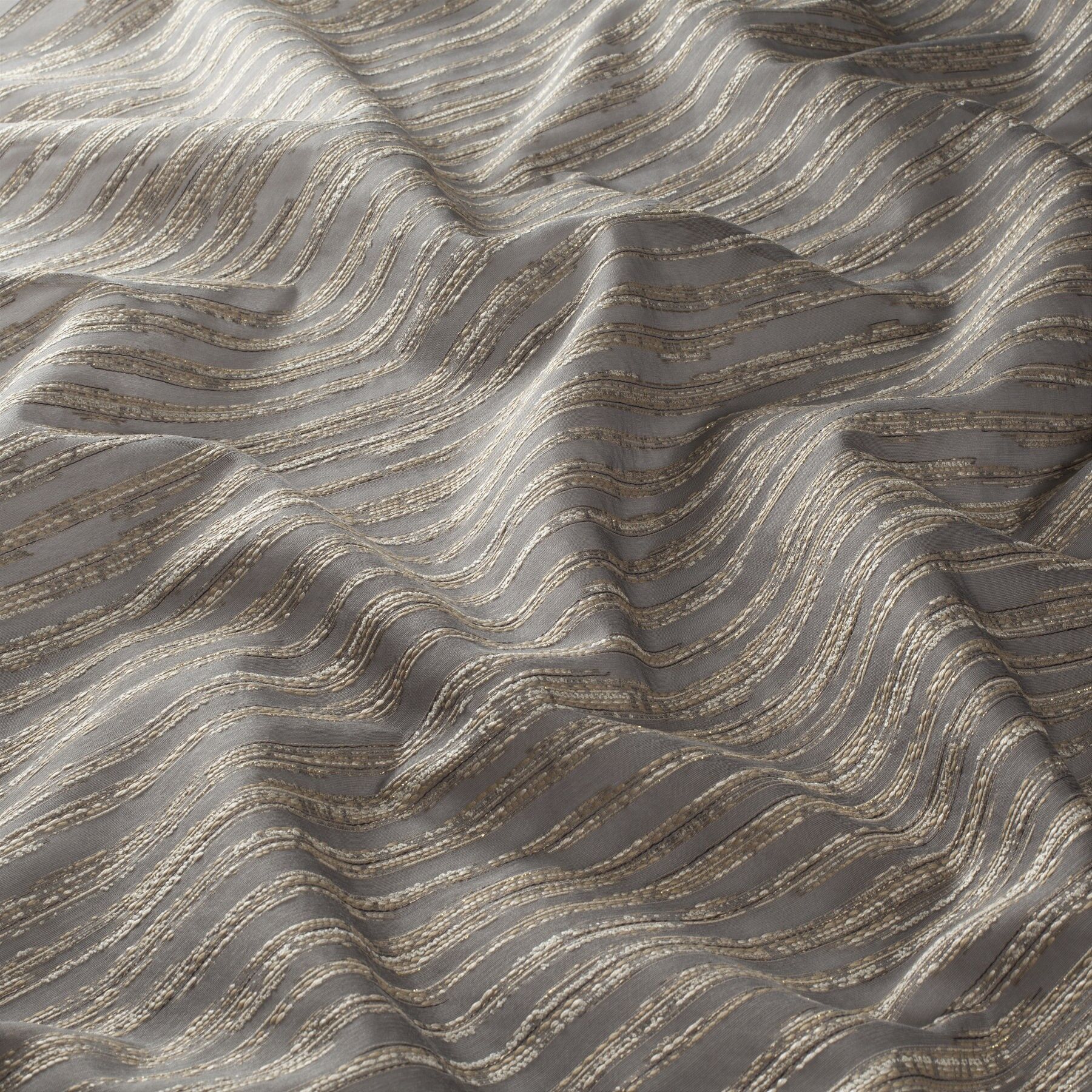 Ja7091 091 Corda Jab Gardinenstoff Meterware Gestreift Grau Beige Ja7091 091 Corda Jab Gardinenstoff Meterware Gestreift Grau Beige