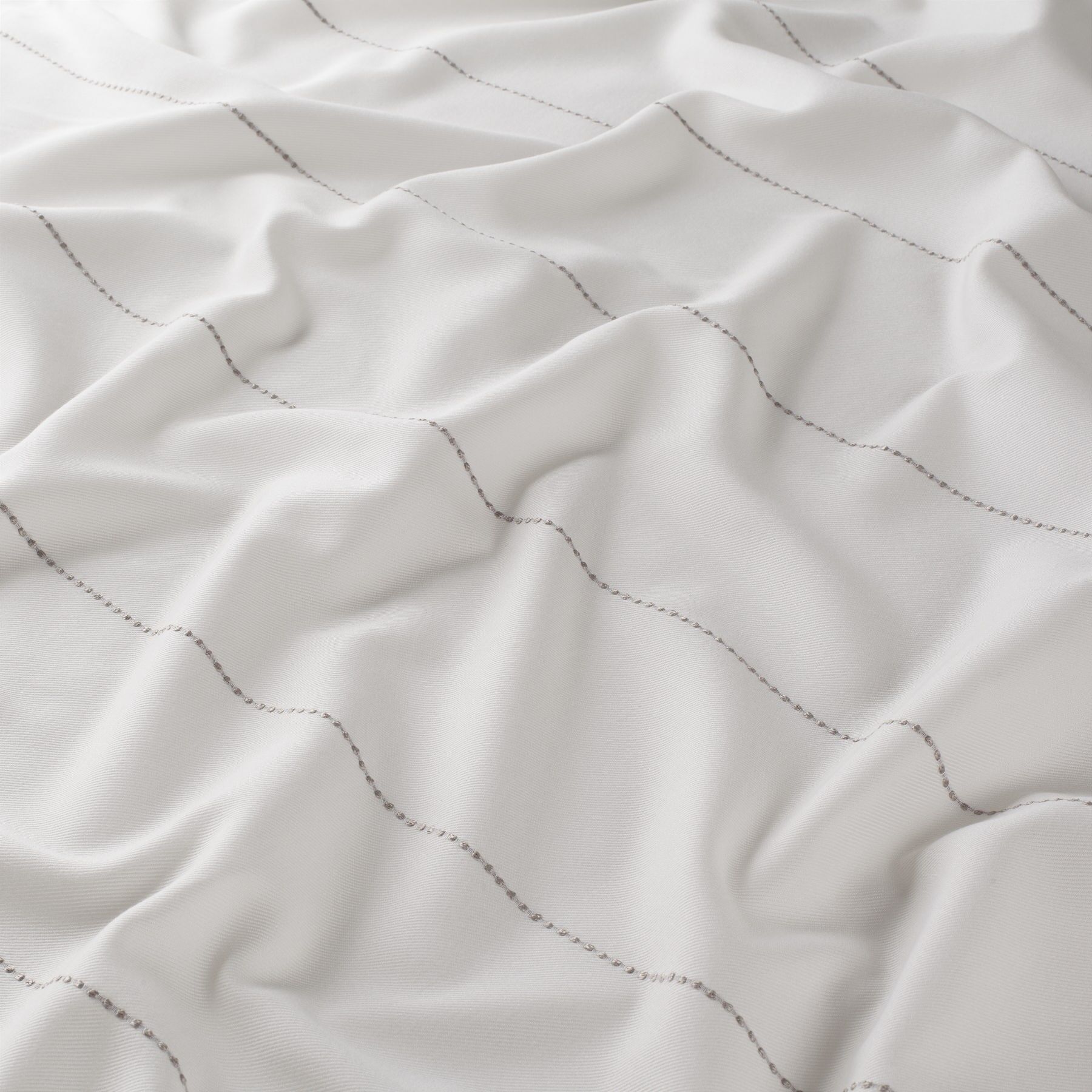 Ja7127 070 Casual Stripe Jab Vorhangstoff Meterware Gestreift Weiss