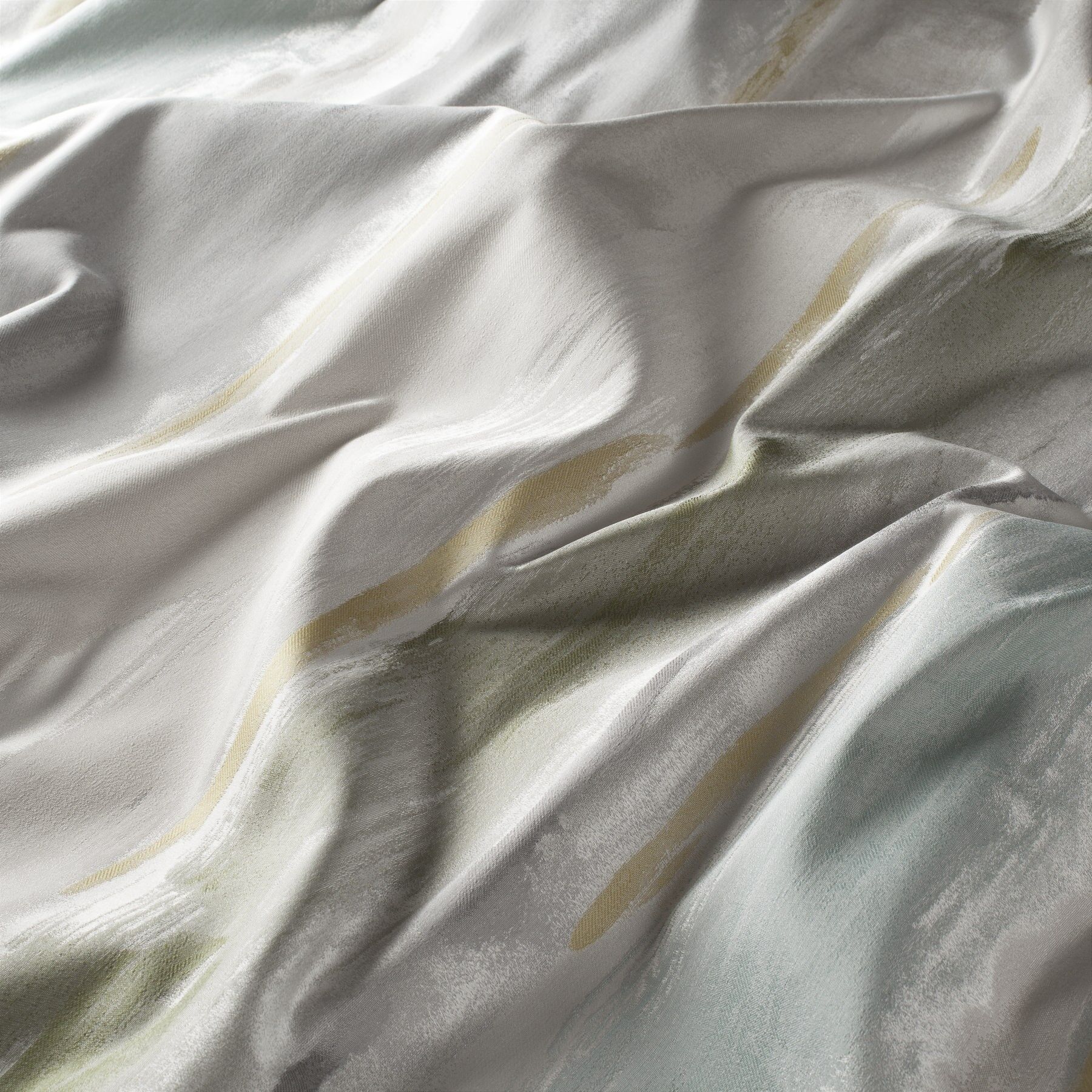 Ja7130 080 Classy Jab Vorhangstoff Meterware Gemustert Blau Gruen