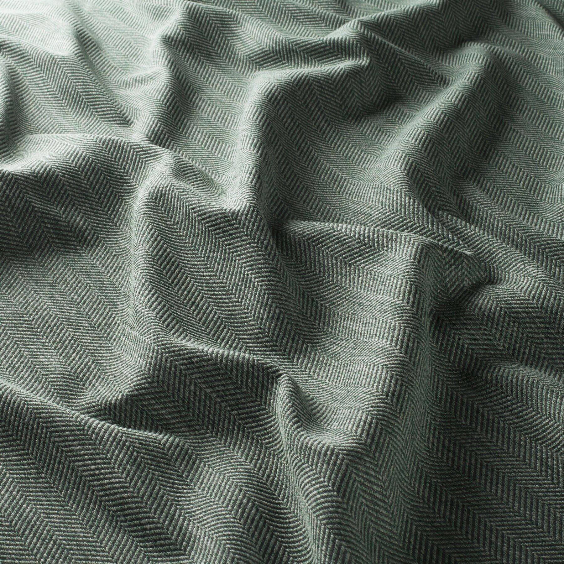 Ja7137 031 Darkening Jab Vorhangstoff Meterware Gemustert Gruen