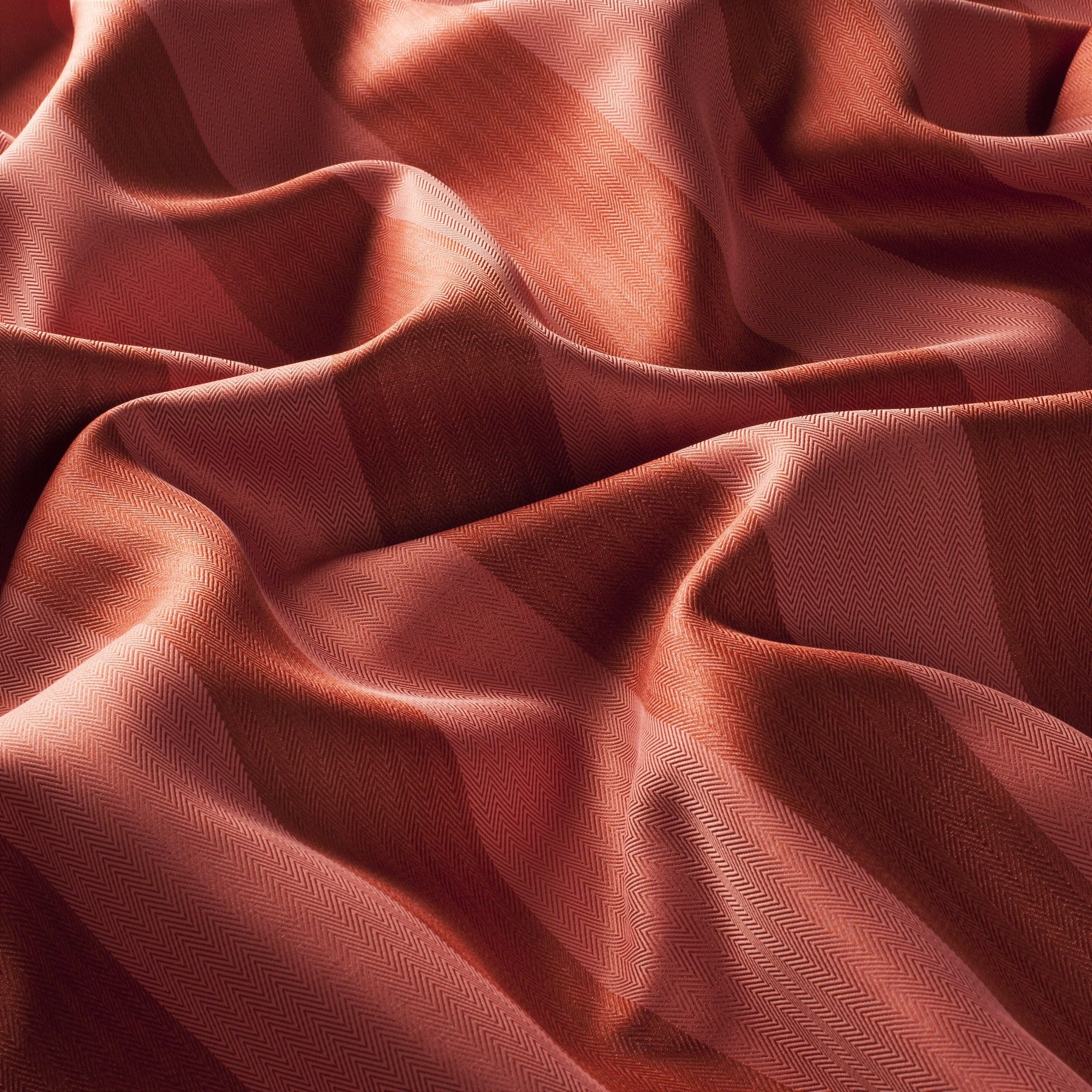 3 9748 011 Nightline Jab Vorhangstoff Meterware Gestreift Rot