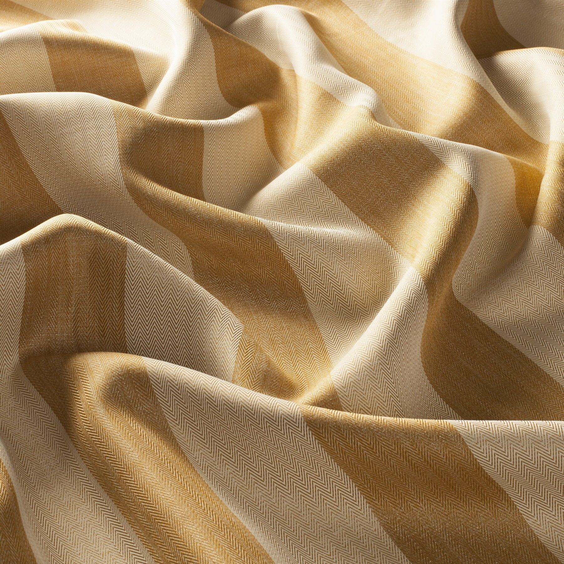 3 9748 040 Nightline Jab Vorhangstoff Meterware Gestreift Gold