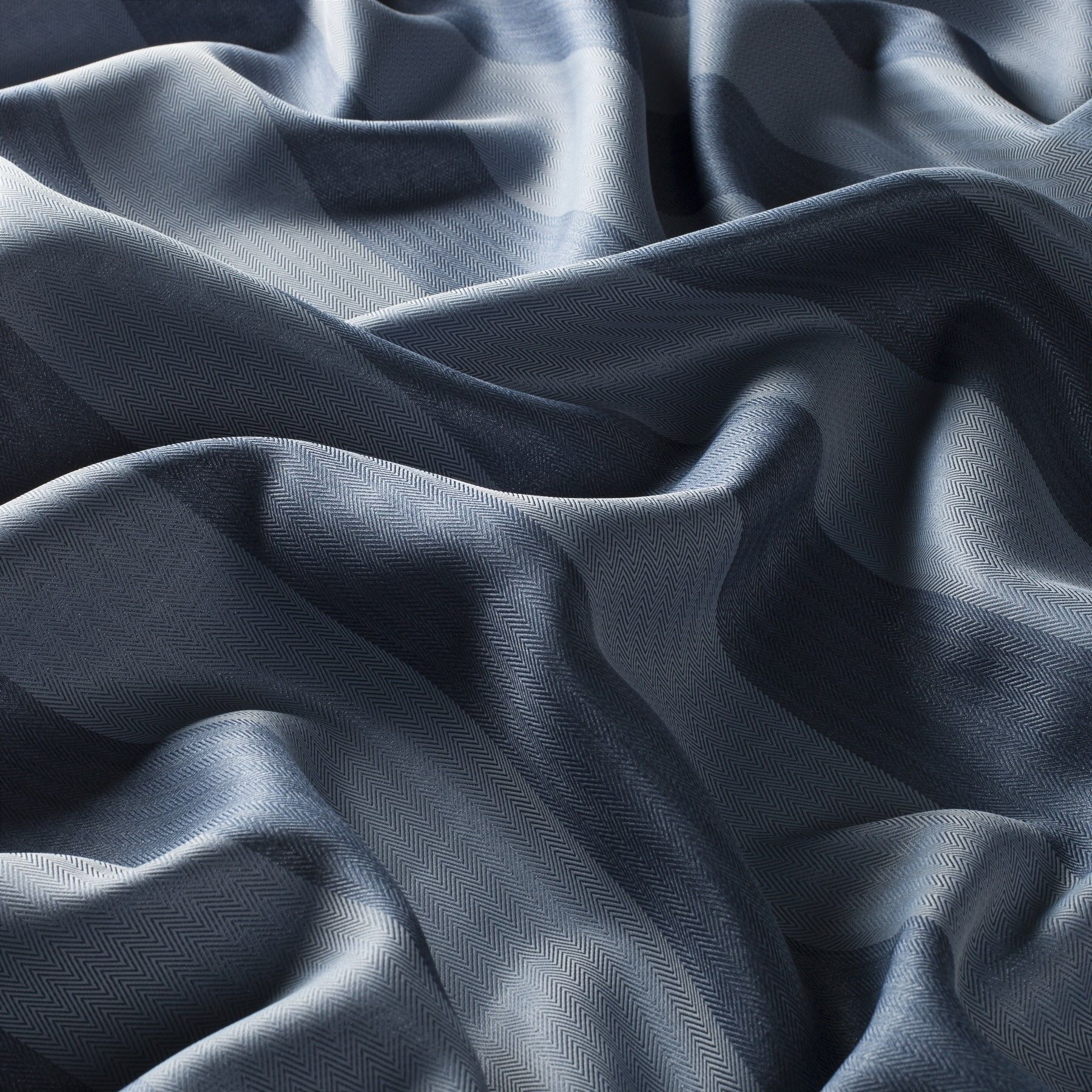 3 9748 050 Nightline Jab Vorhangstoff Meterware Gestreift Blau