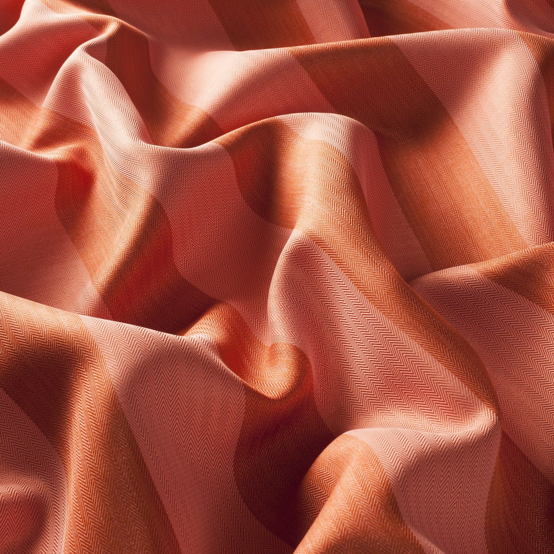 3 9748 060 Nightline Jab Vorhangstoff Meterware Gestreift Orange