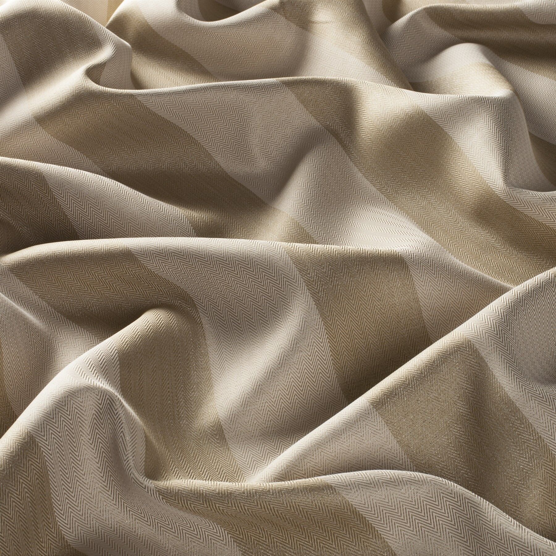 3 9748 073 Nightline Jab Vorhangstoff Meterware Gestreift Beige