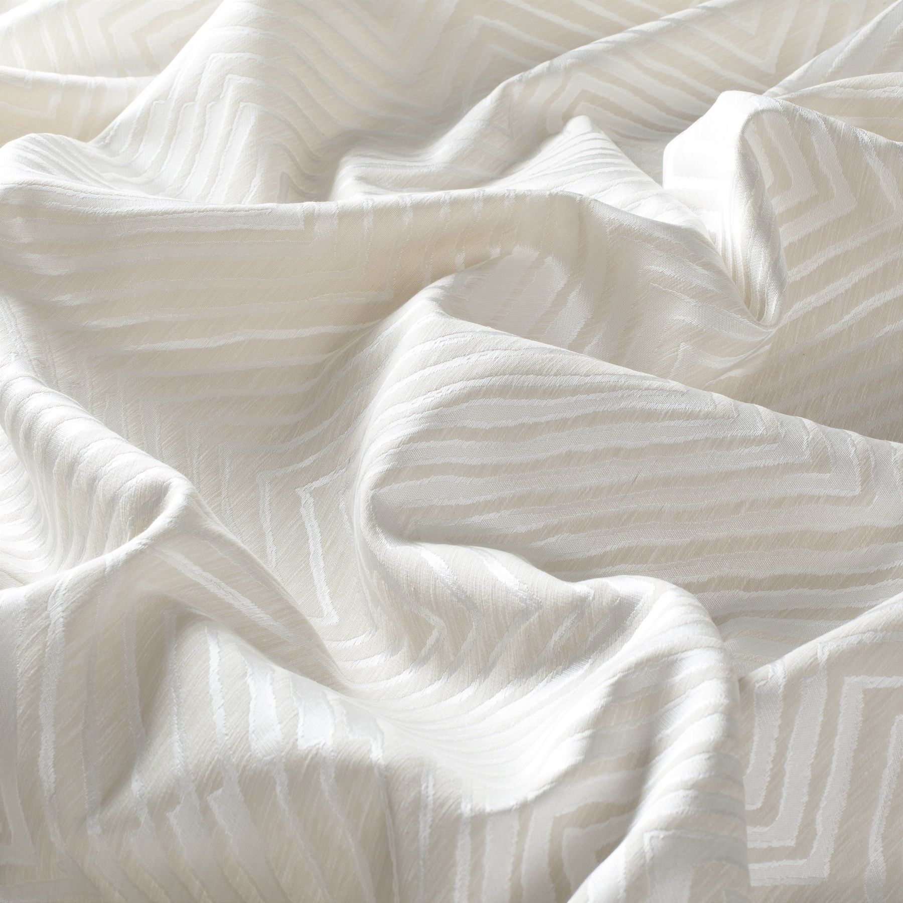 9 7799 070 Berkane Jab Vorhangstoff Meterware Gemustert Creme Beige